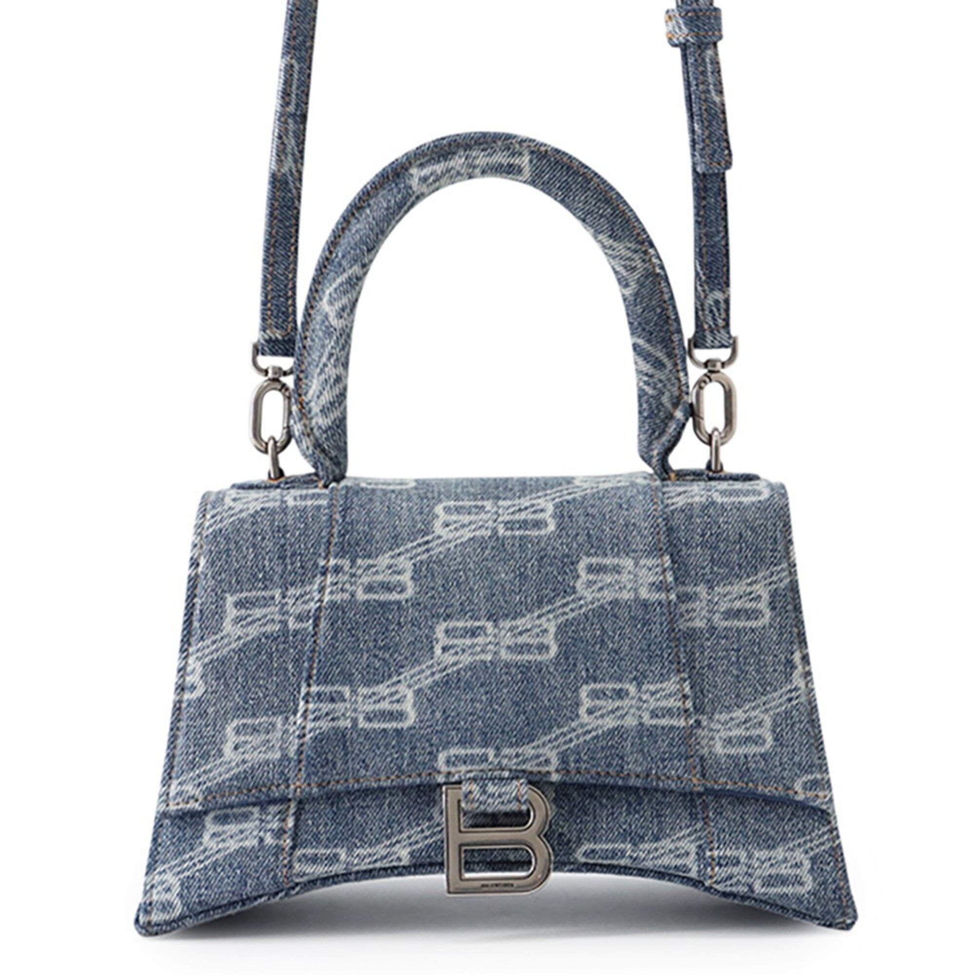 Balenciaga Blue Denim Handbag Shoulder Bag (Pre-Owned)