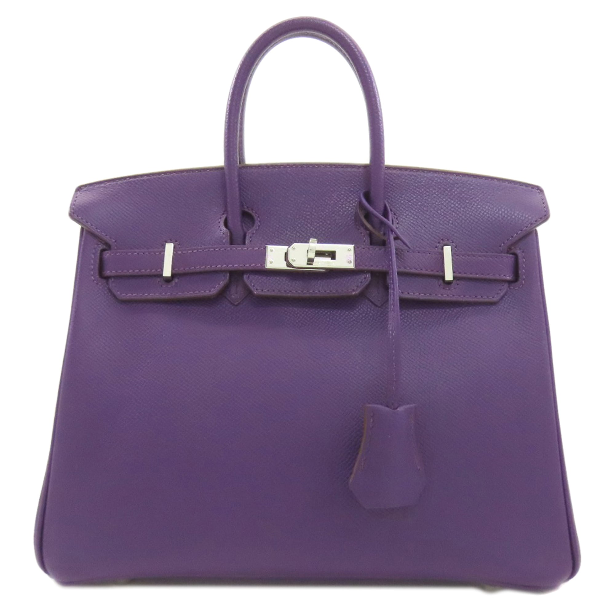 Hermes Purple Epsom Leather Handbag (Pre-Owned)