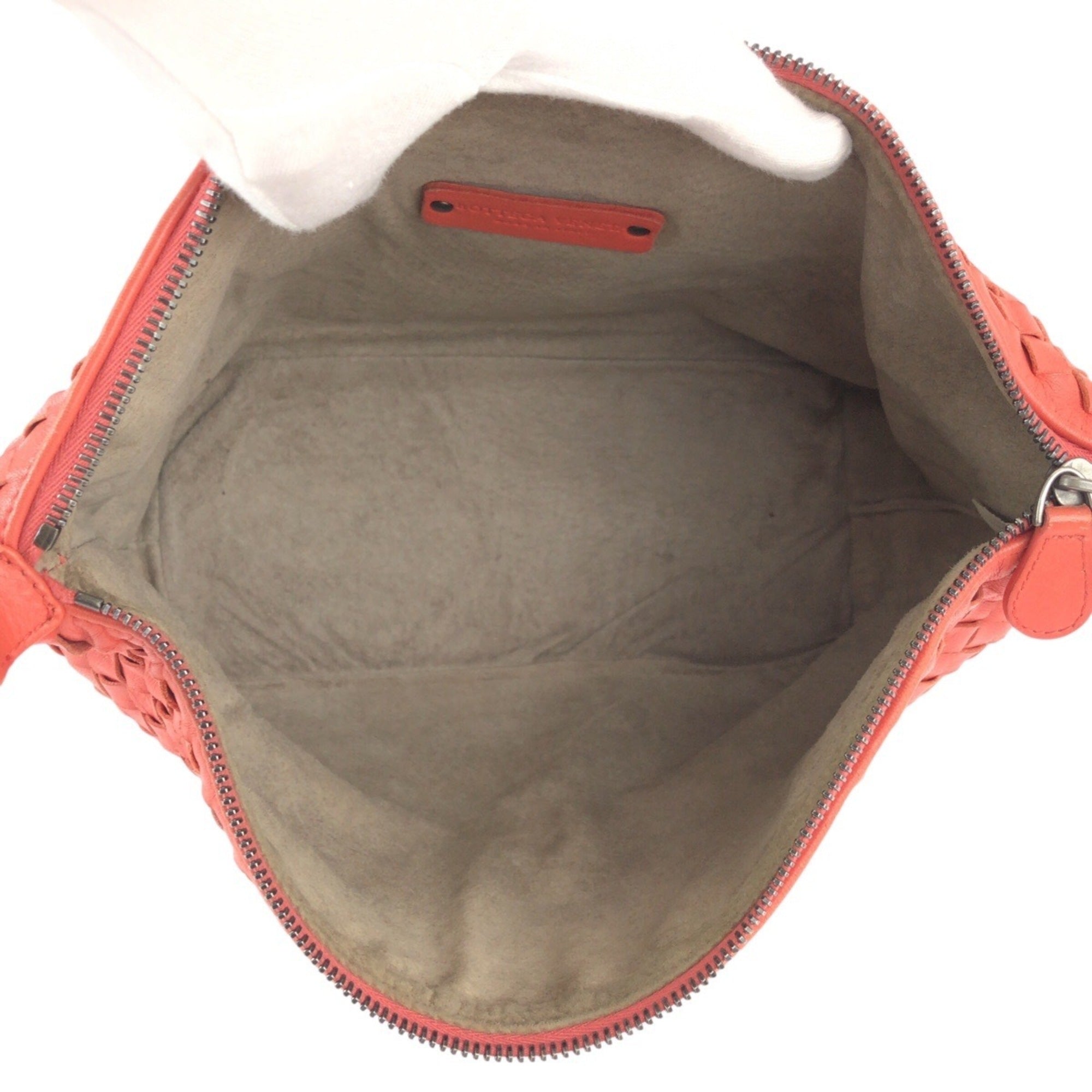 Bottega Veneta Salmon Pink Intrecciato Handbag Shoulder Bag (Pre-Owned)