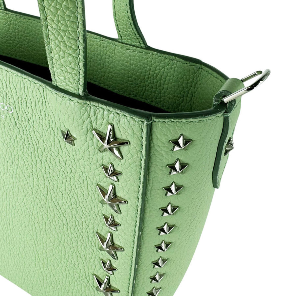 Jimmy Choo Green Leather Handbag Shoulder Bag (Pre-Owned)