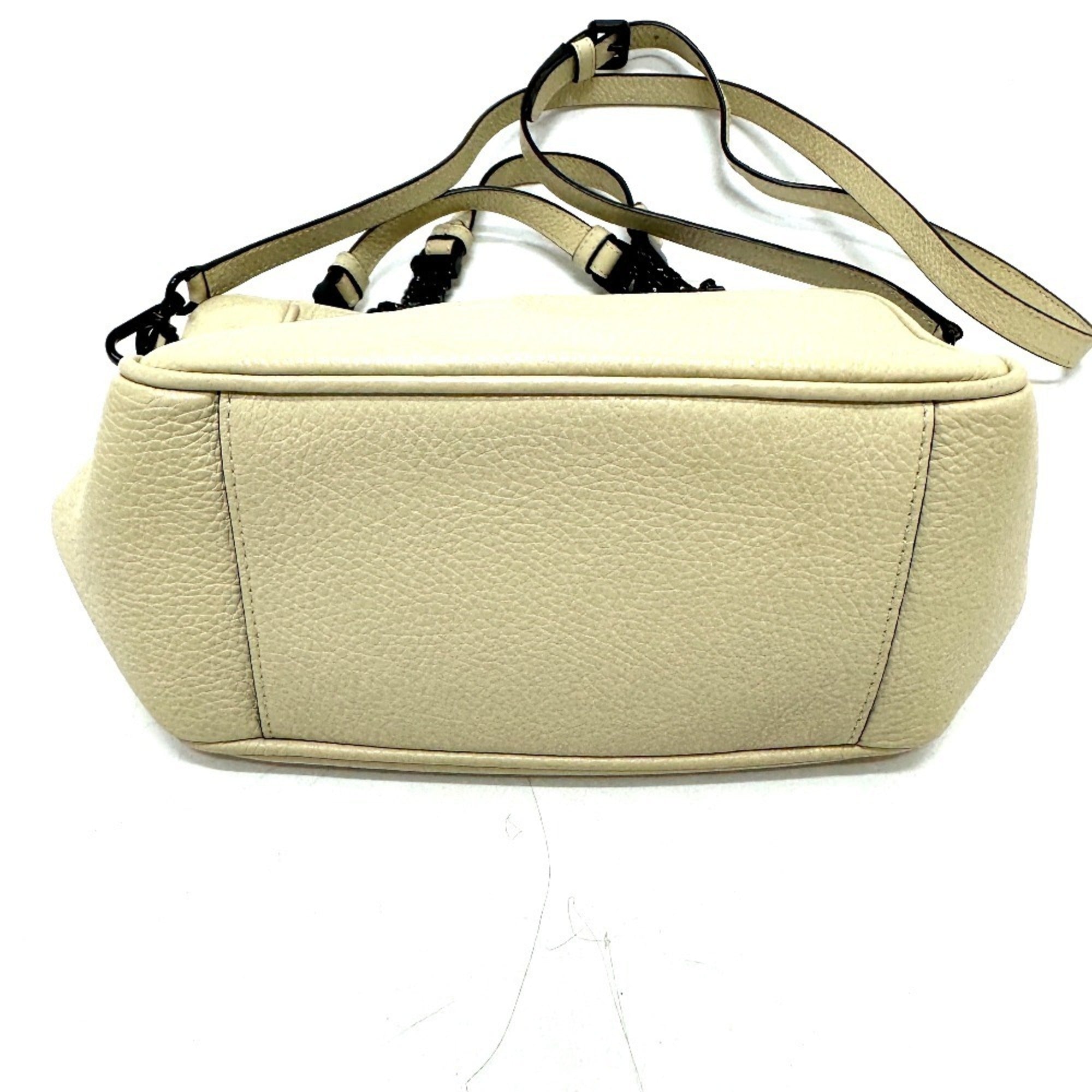Etro Beige Leather Handbag Shoulder Bag (Pre-Owned)