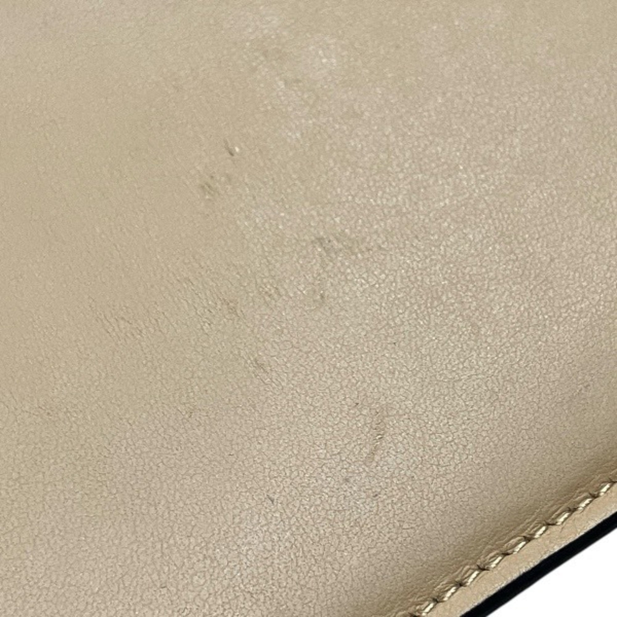 Louis Vuitton Noir Leather Long Wallet (Bi-Fold) (Pre-Owned)