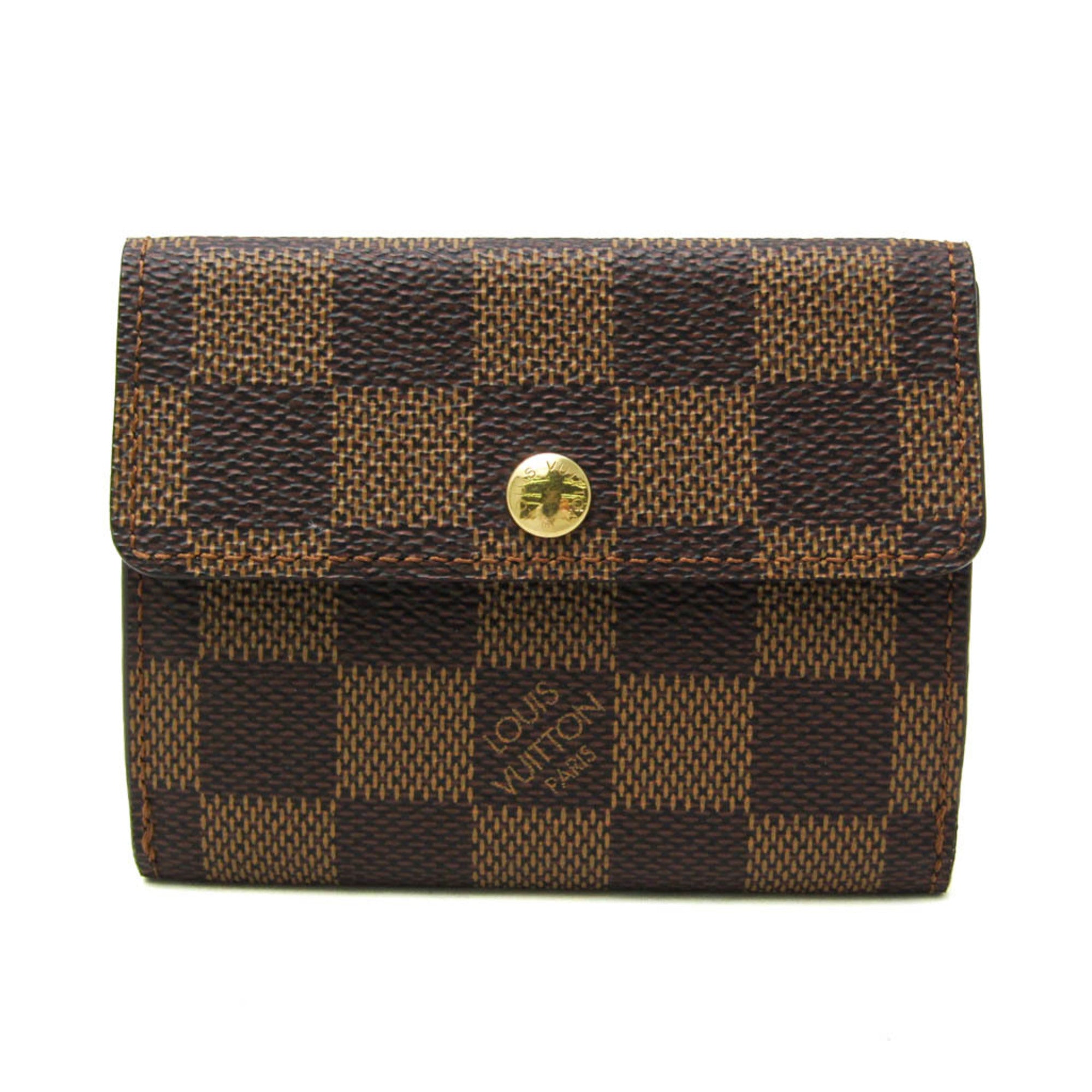 Louis Vuitton Damier Ebene Damier Canvas Coin Purse/Coin Case (Pre-Owned)