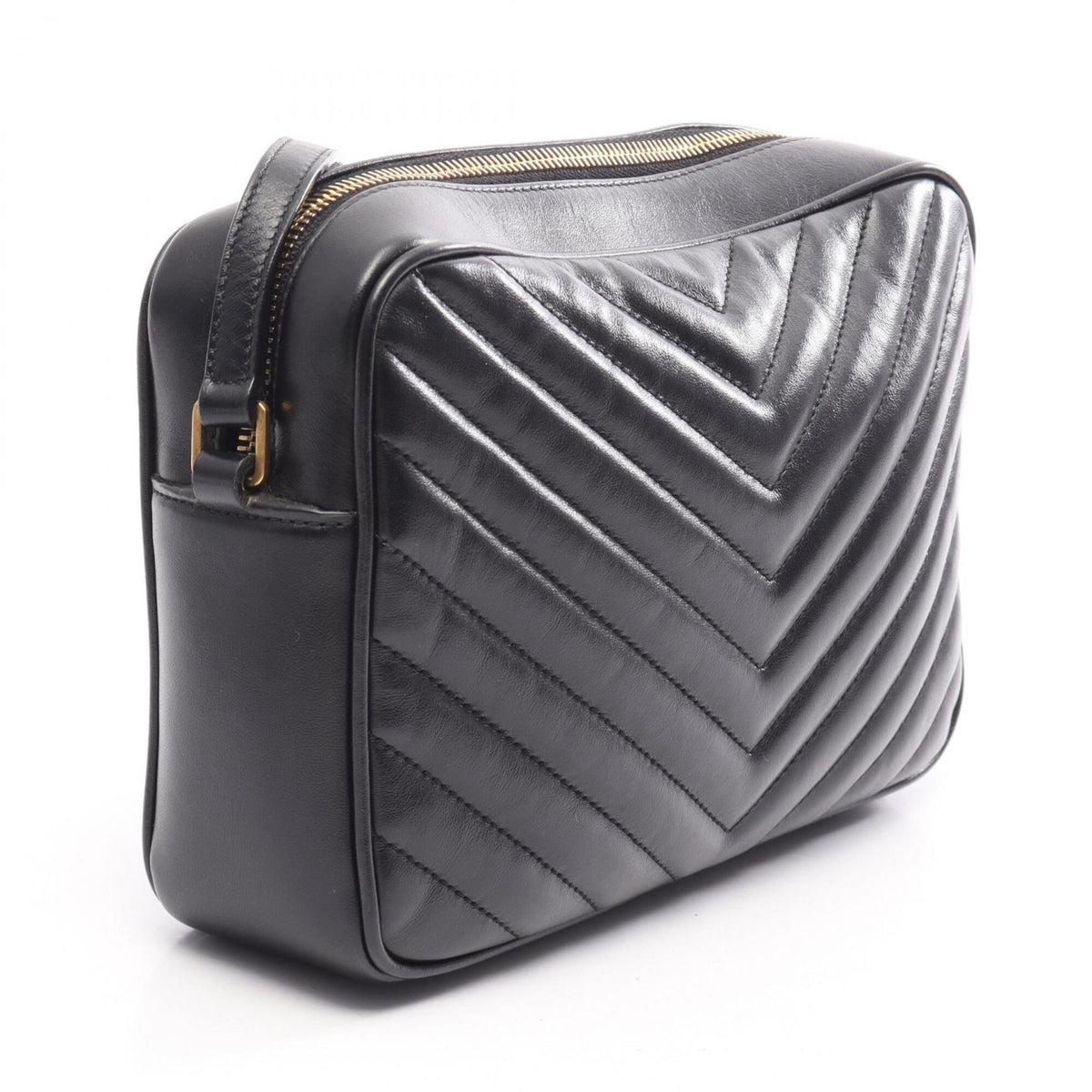 Saint Laurent Black Leather Handbag Shoulder Bag (Pre-Owned)