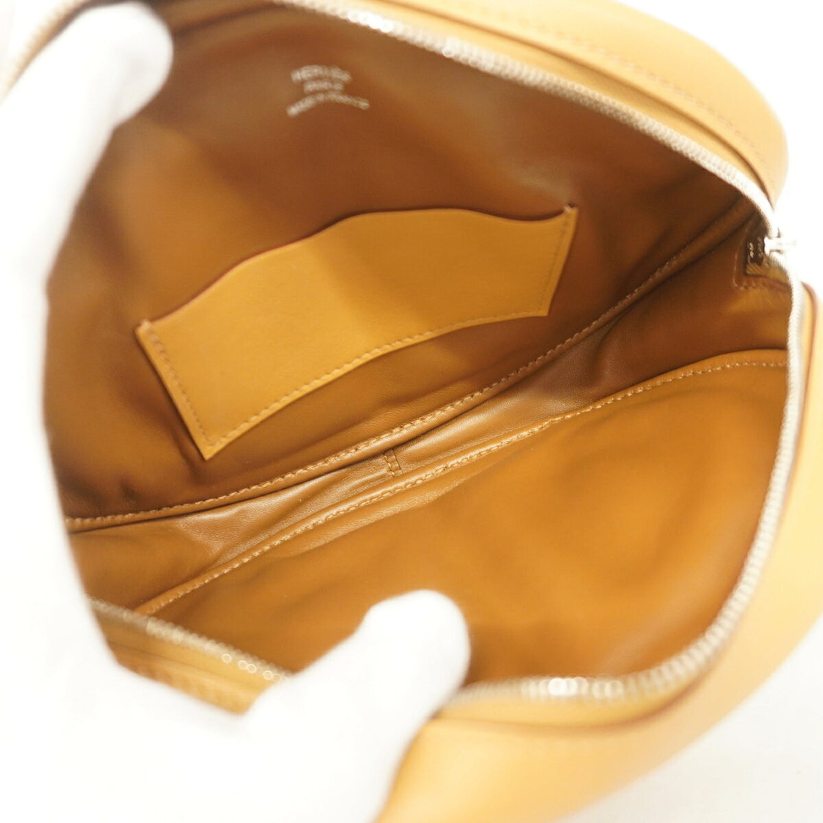 Hermes Silver Swift Leather Shoulder Bag (Pre-Owned)