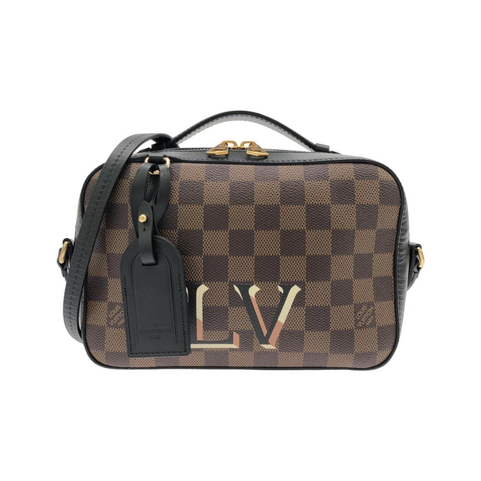 Louis Vuitton Black Ebene Coated Canvas Shoulder Bag (Pre-Owned)