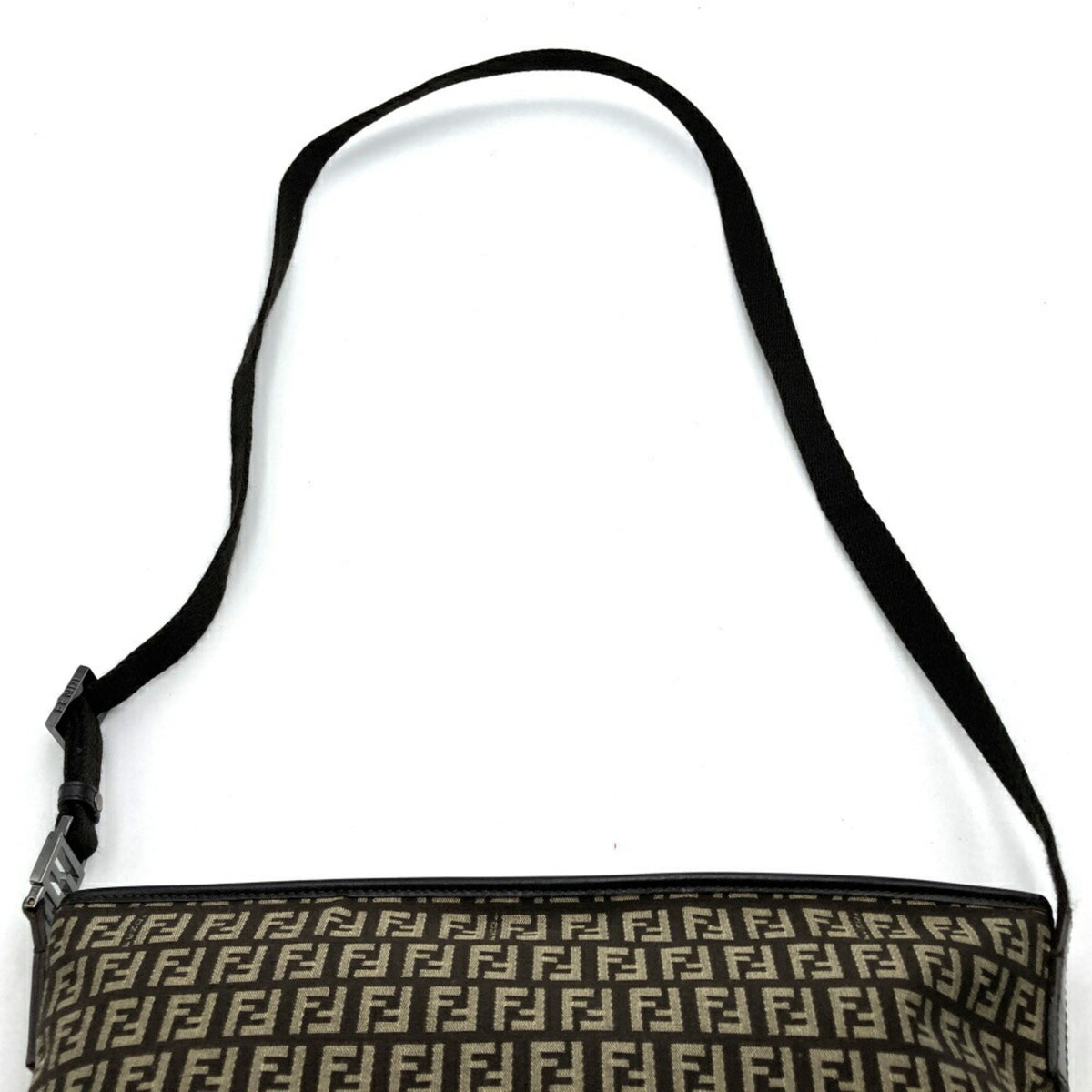 Fendi Brown Canvas Shoulder Bag (Pre-Owned)