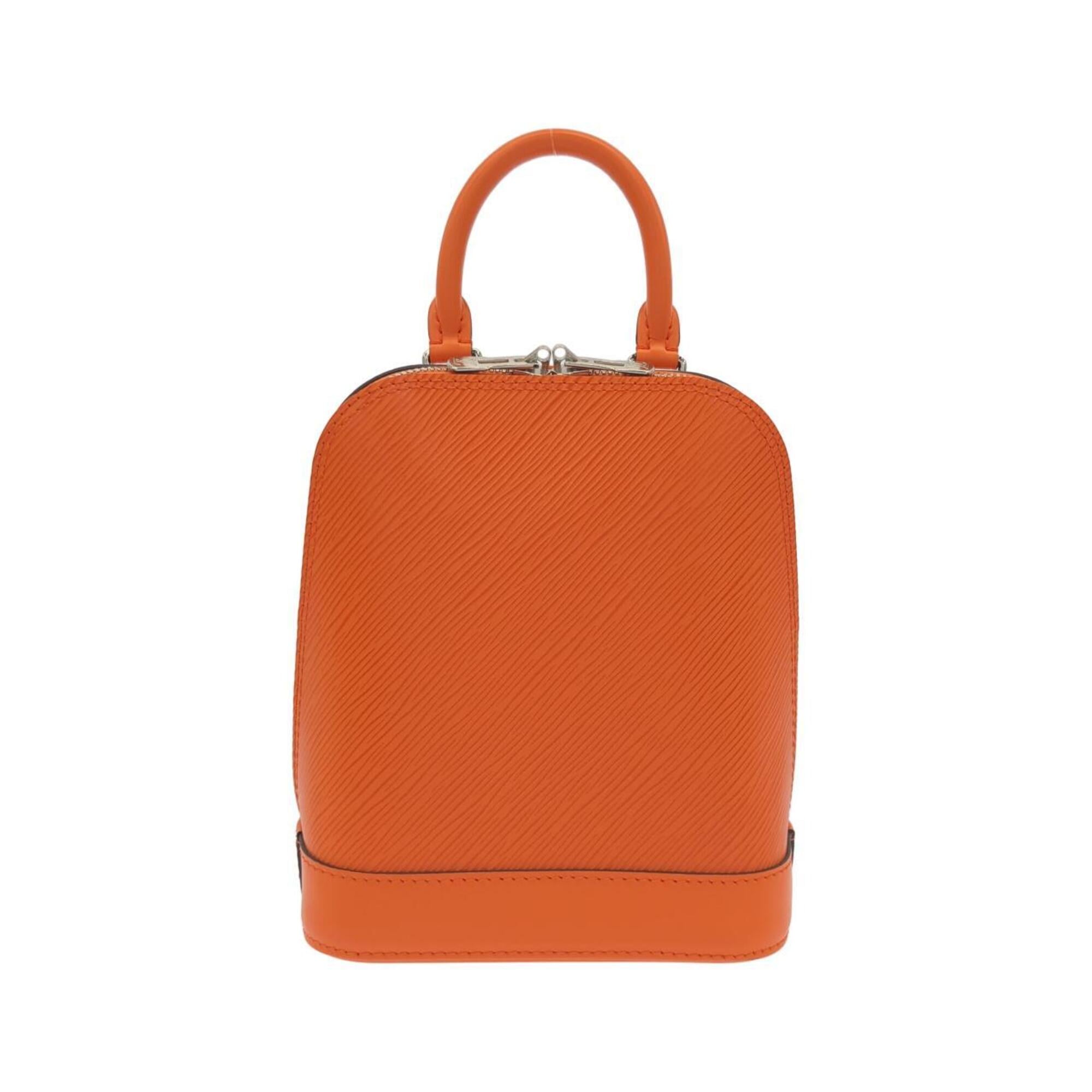 Louis Vuitton Orange Leather Backpack (Pre-Owned)