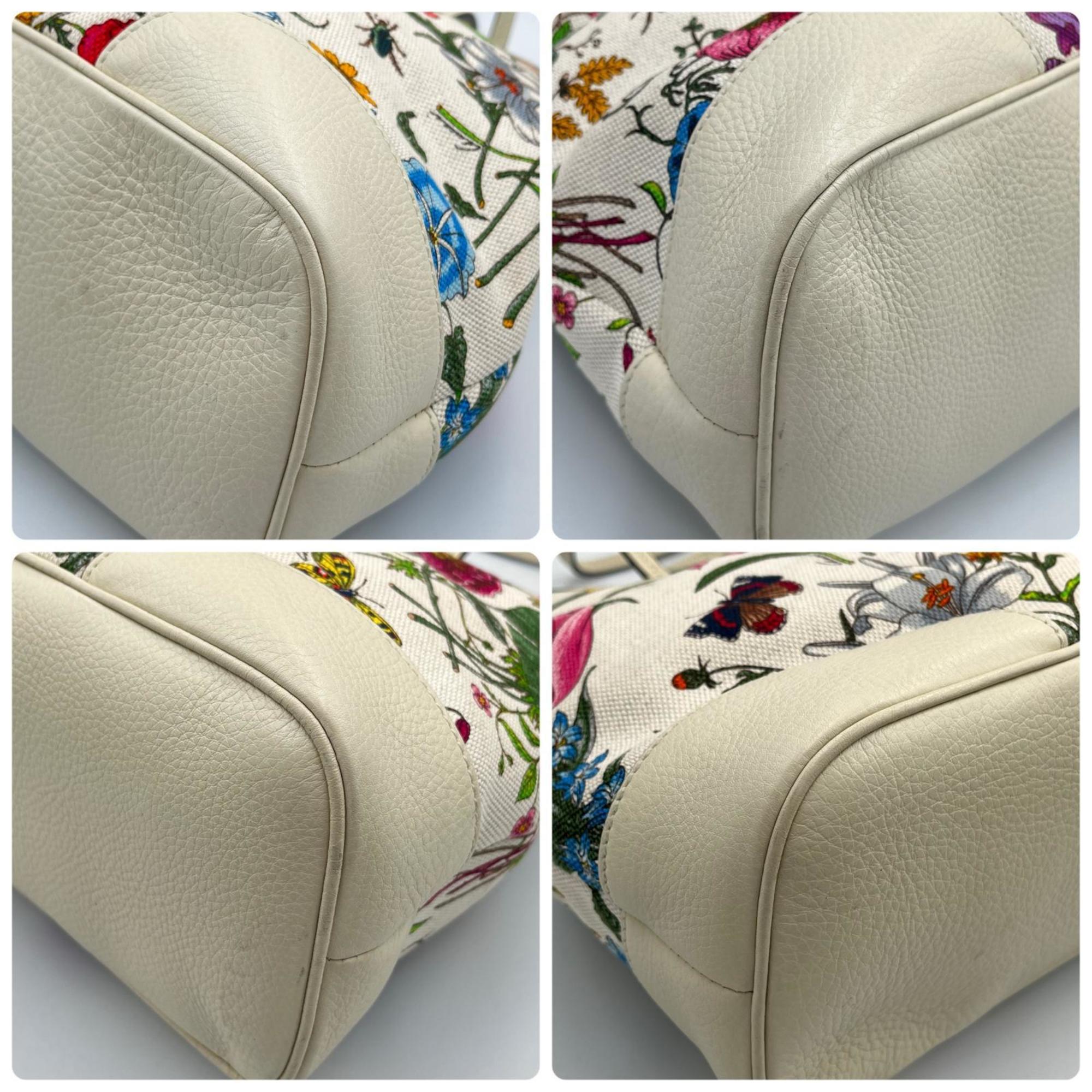 Gucci Multi-Color Leather Handbag Tote Bag (Pre-Owned)
