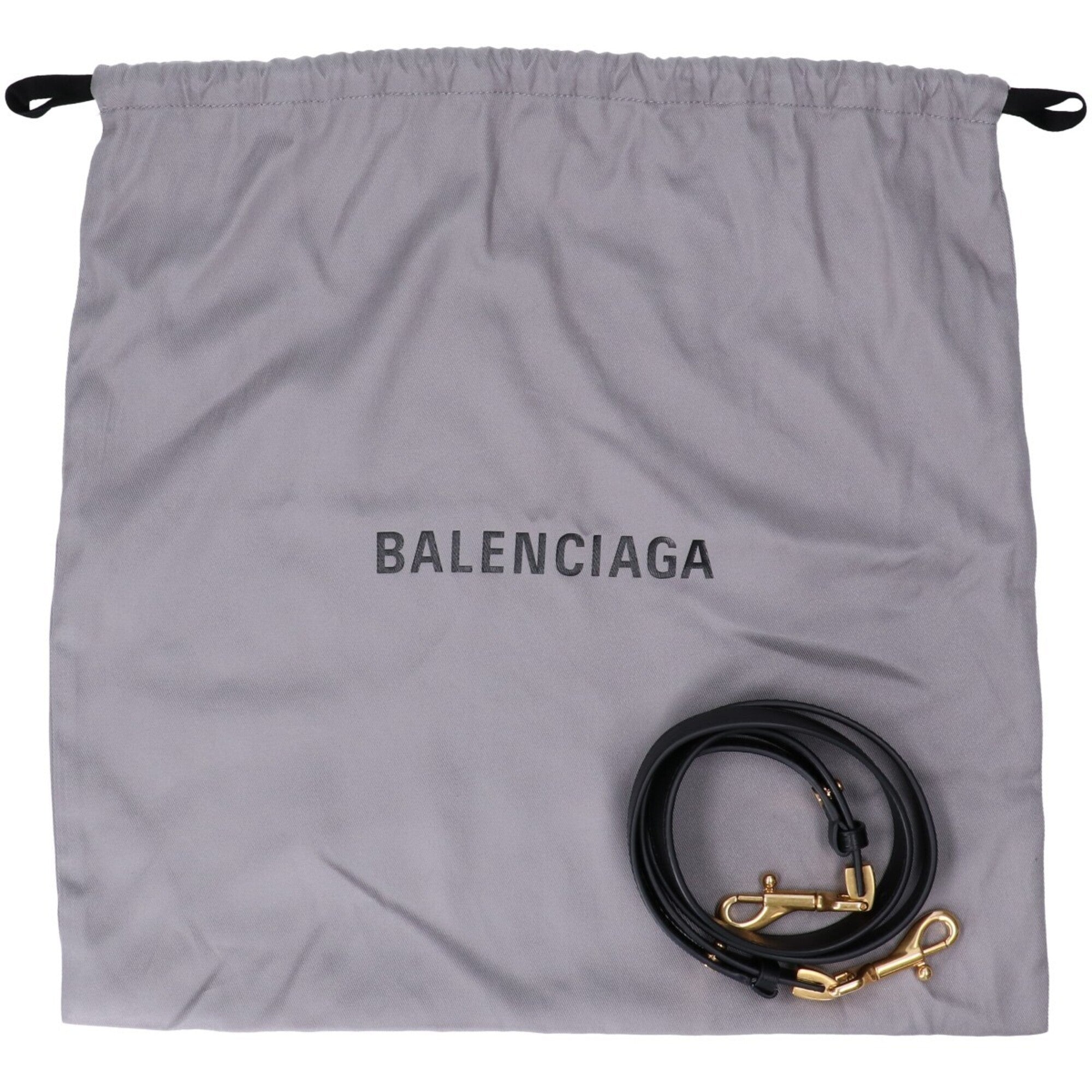 Balenciaga Black Leather Shoulder Bag (Pre-Owned)
