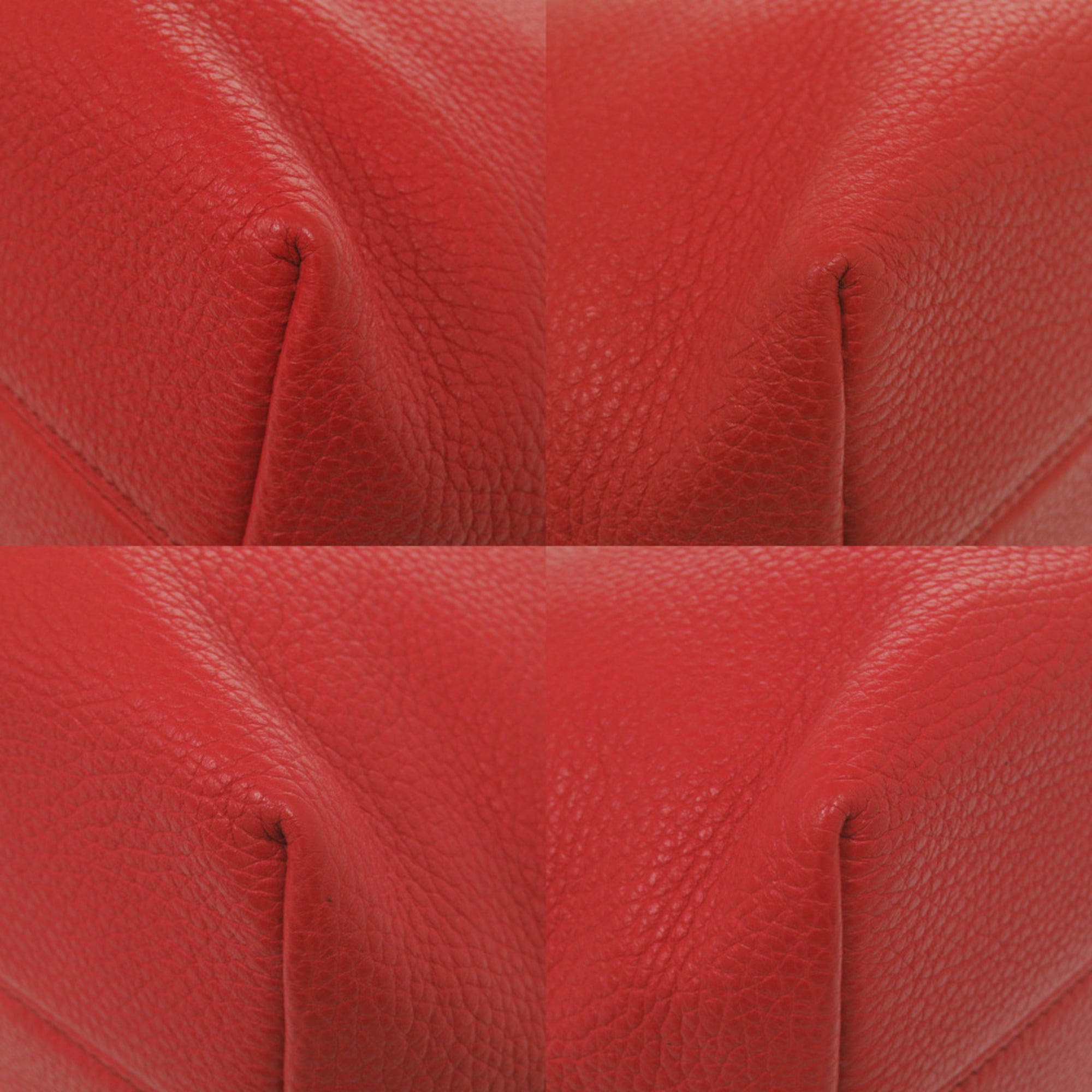 Dolce & Gabbana Red Color Leather Shoulder Bag (Pre-Owned)