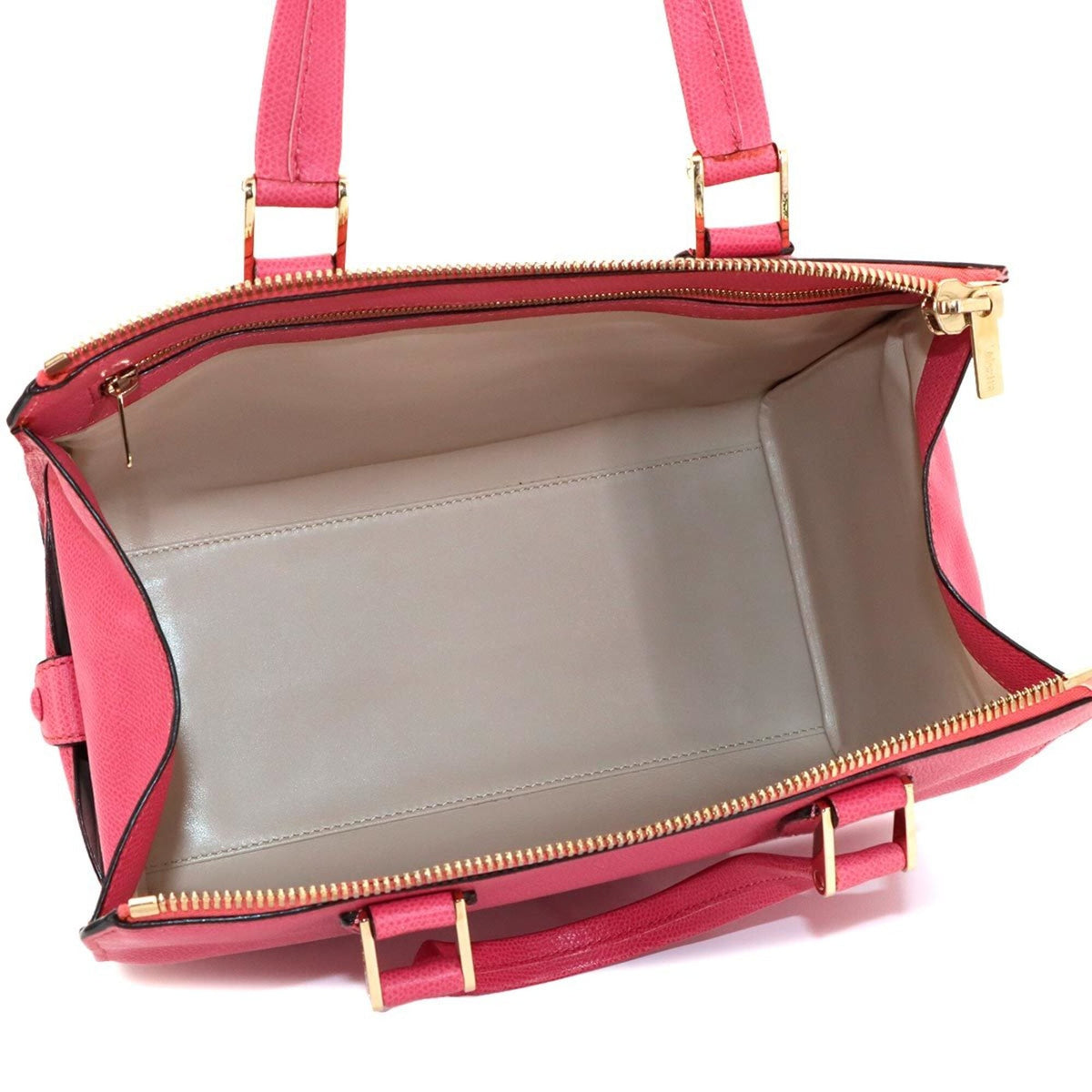 Valextra Pink Leather Handbag (Pre-Owned)