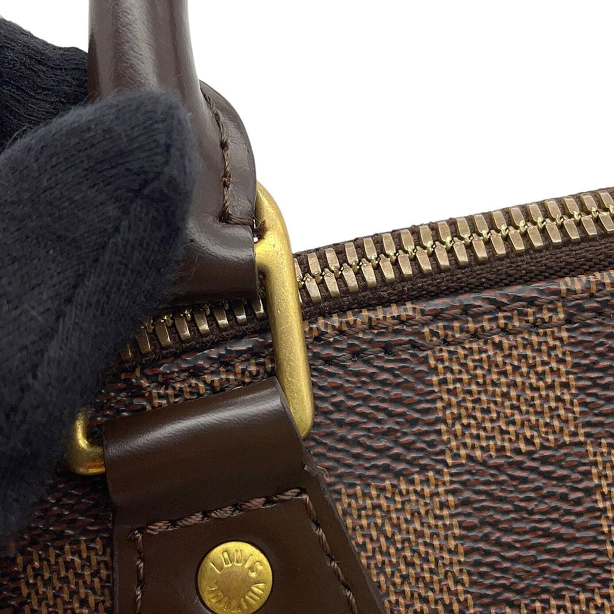 Louis Vuitton Damier Brown Damier Canvas Ebene Handbag (Pre-Owned)