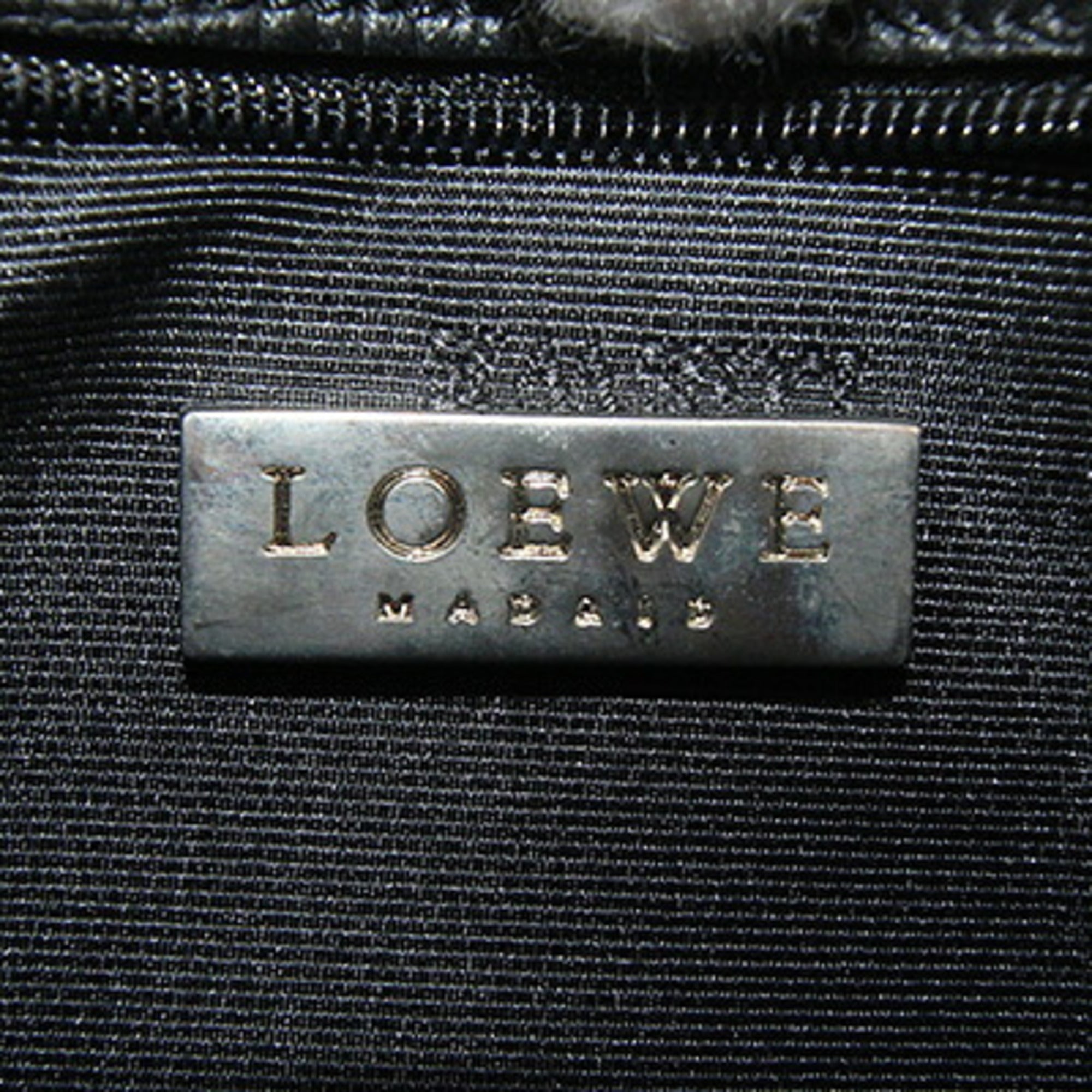Loewe Black Leather Handbag Pouch (Pre-Owned)