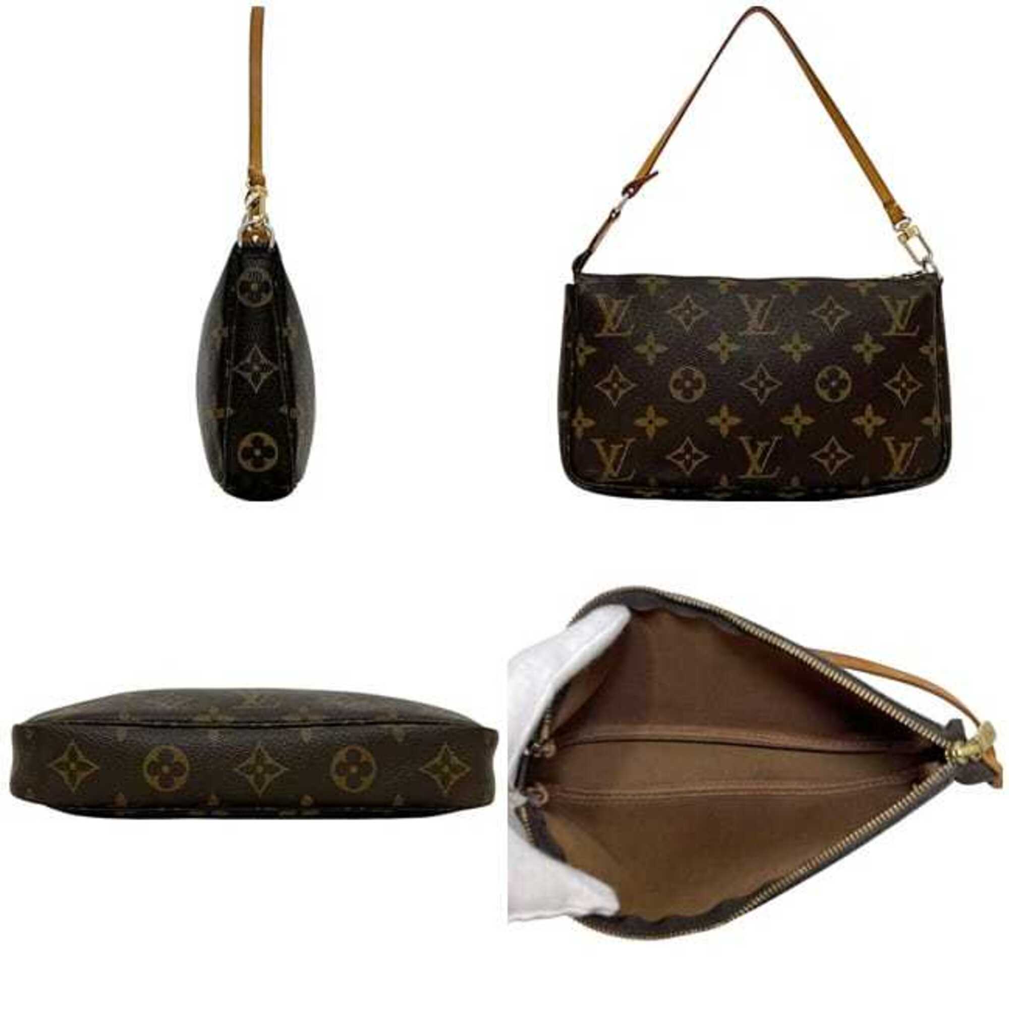 Louis Vuitton Brown Monogram Monogram Handbag Pochette Pouch (Pre-Owned)