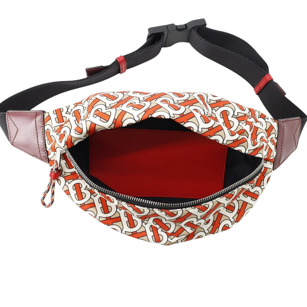 Burberry Beige Orange Nylon Sling Bag (Pre-Owned)