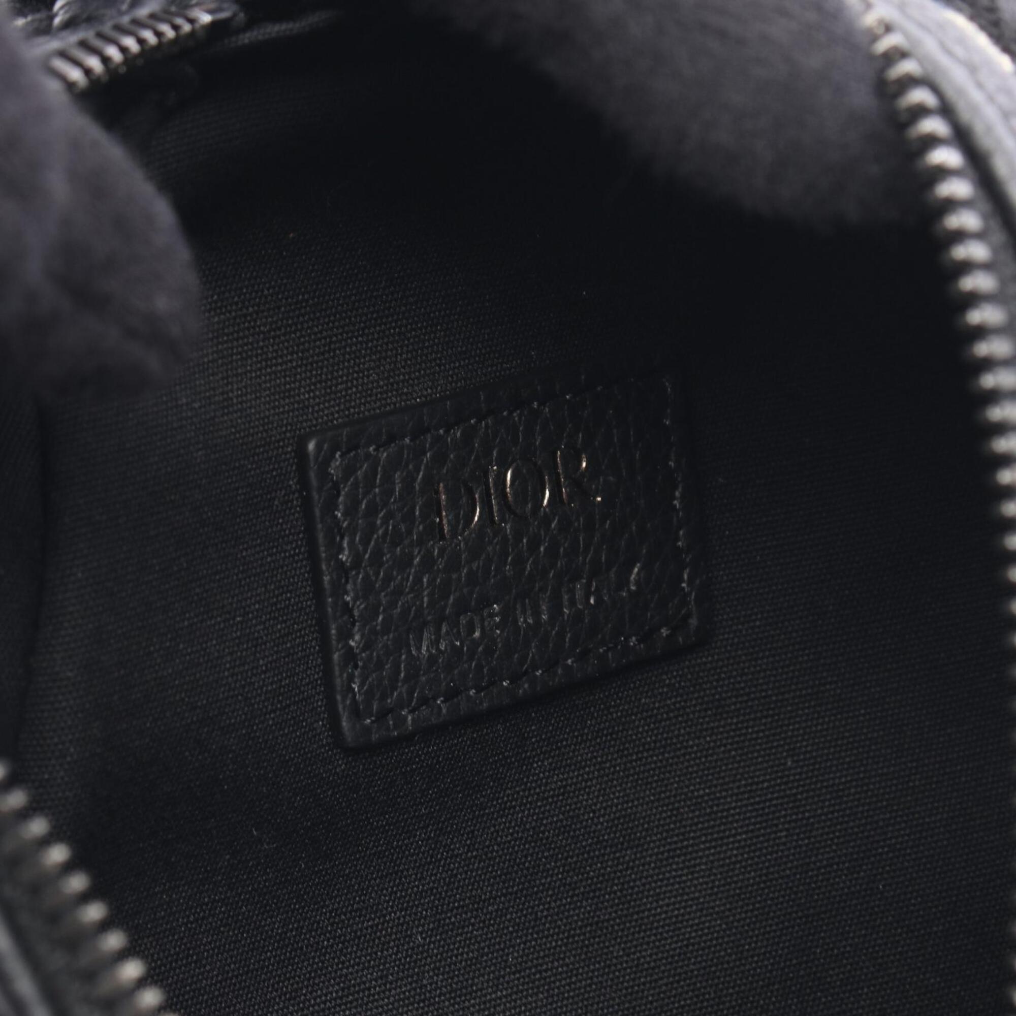 Christian Dior Beige Black Navy Canvas Fanny Pack Handbag (Pre-Owned)