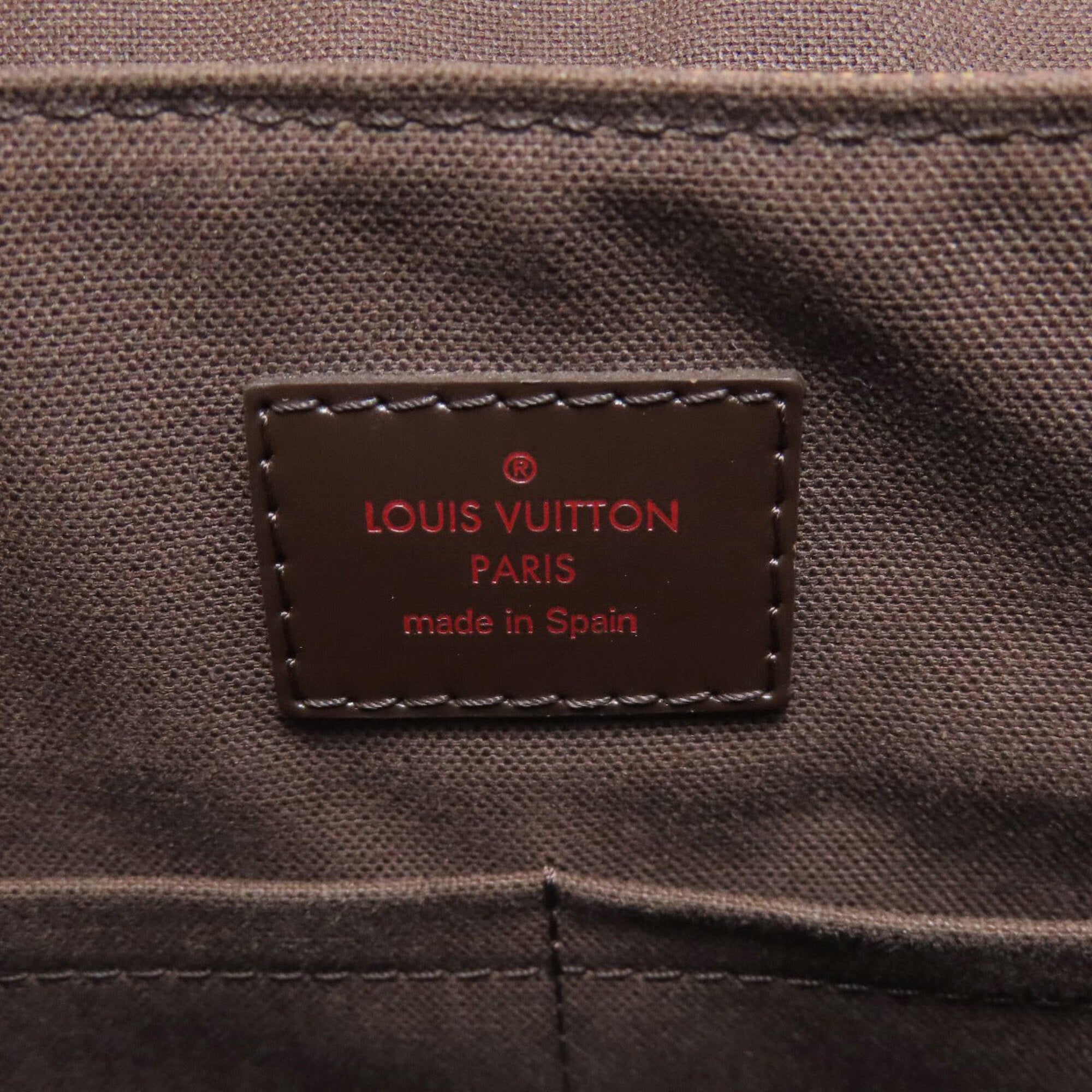 Louis Vuitton Brown Damier Canvas Ebene Damier Canvas Shoulder Bag (Pre-Owned)