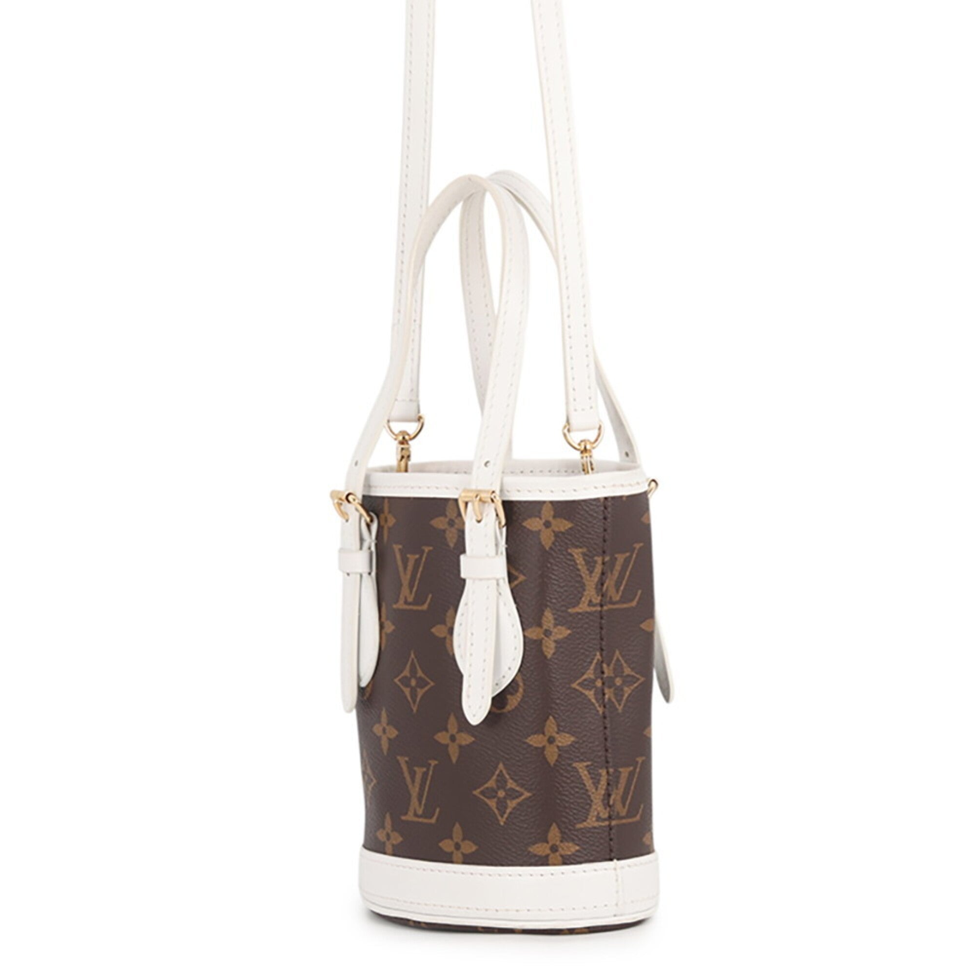 Louis Vuitton Monogram Blanc Brown Monogram Handbag Shoulder Bag (Pre-Owned)