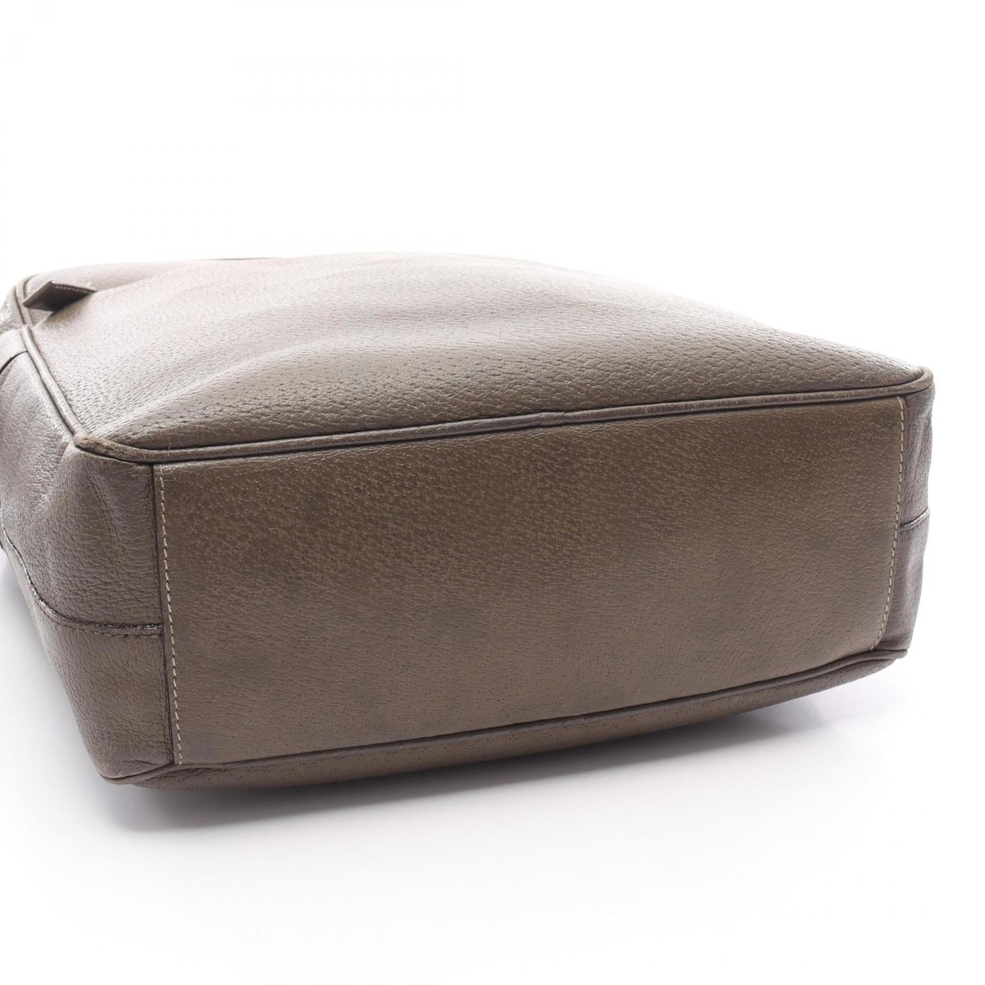 Prada Brown Leather Shoulder Bag (Pre-Owned)