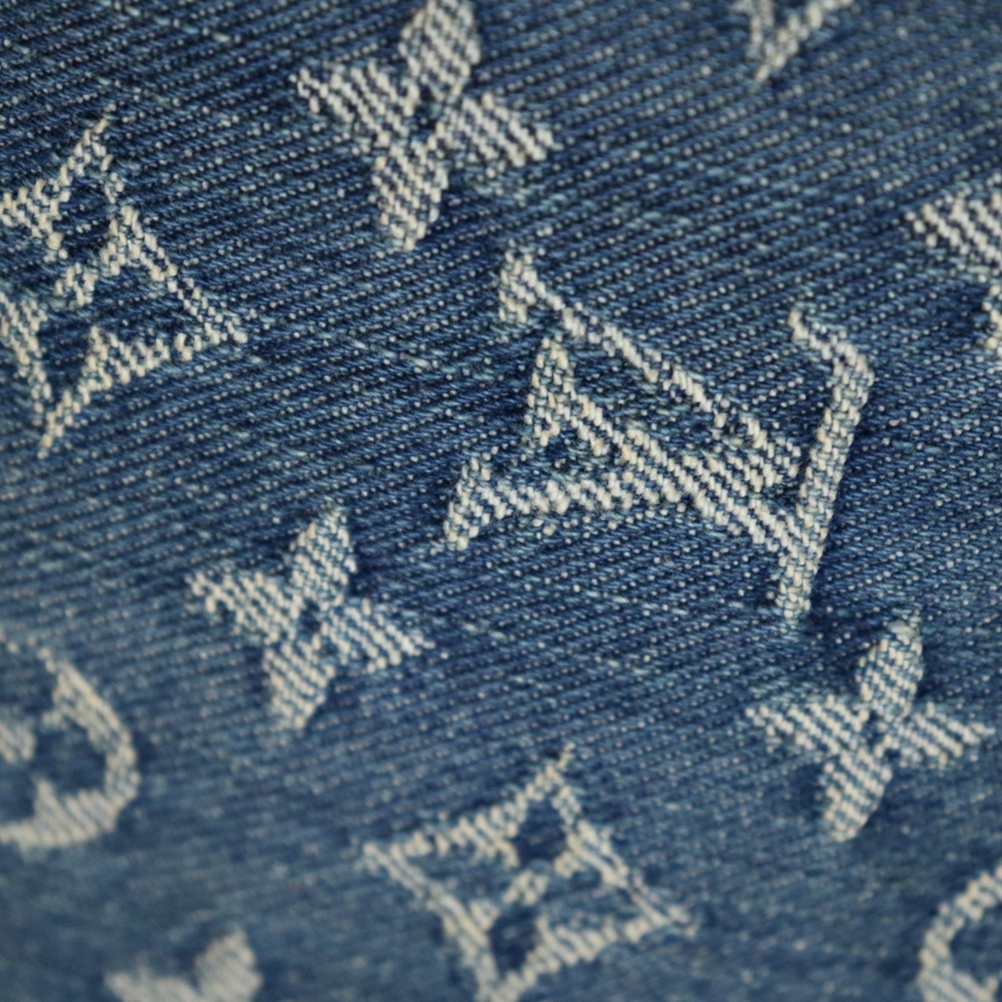 Louis Vuitton Blue Monogram Monogram Denim Handbag (Pre-Owned)