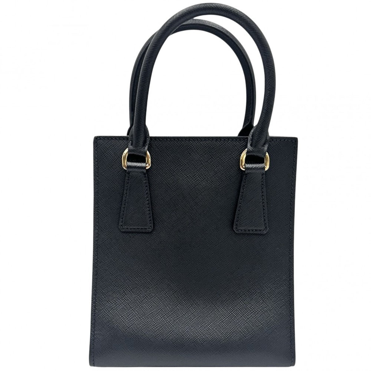 Prada Black Leather Handbag Shoulder Bag (Pre-Owned)