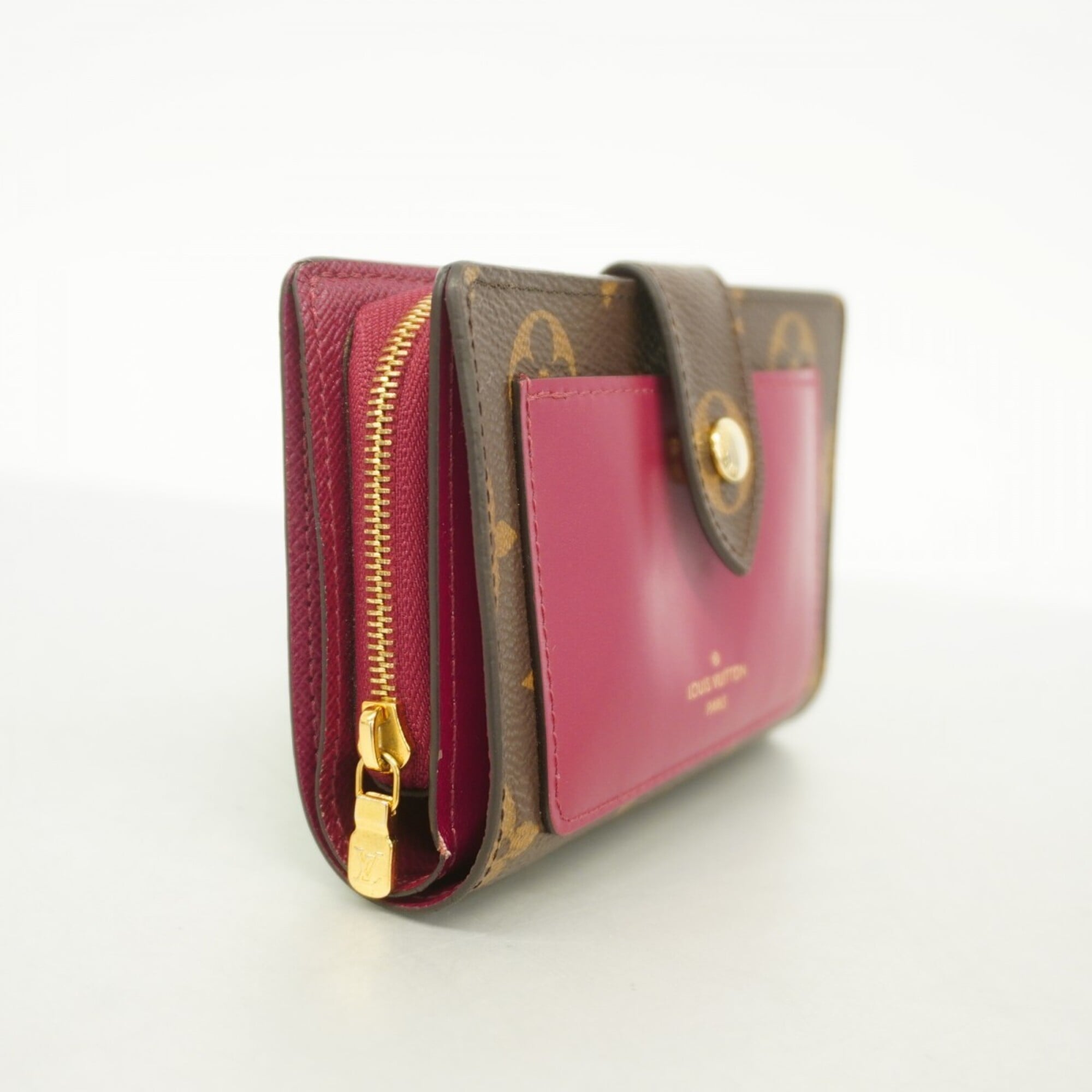 Louis Vuitton Brown Fuchsia Wallet (Bi-Fold) (Pre-Owned)