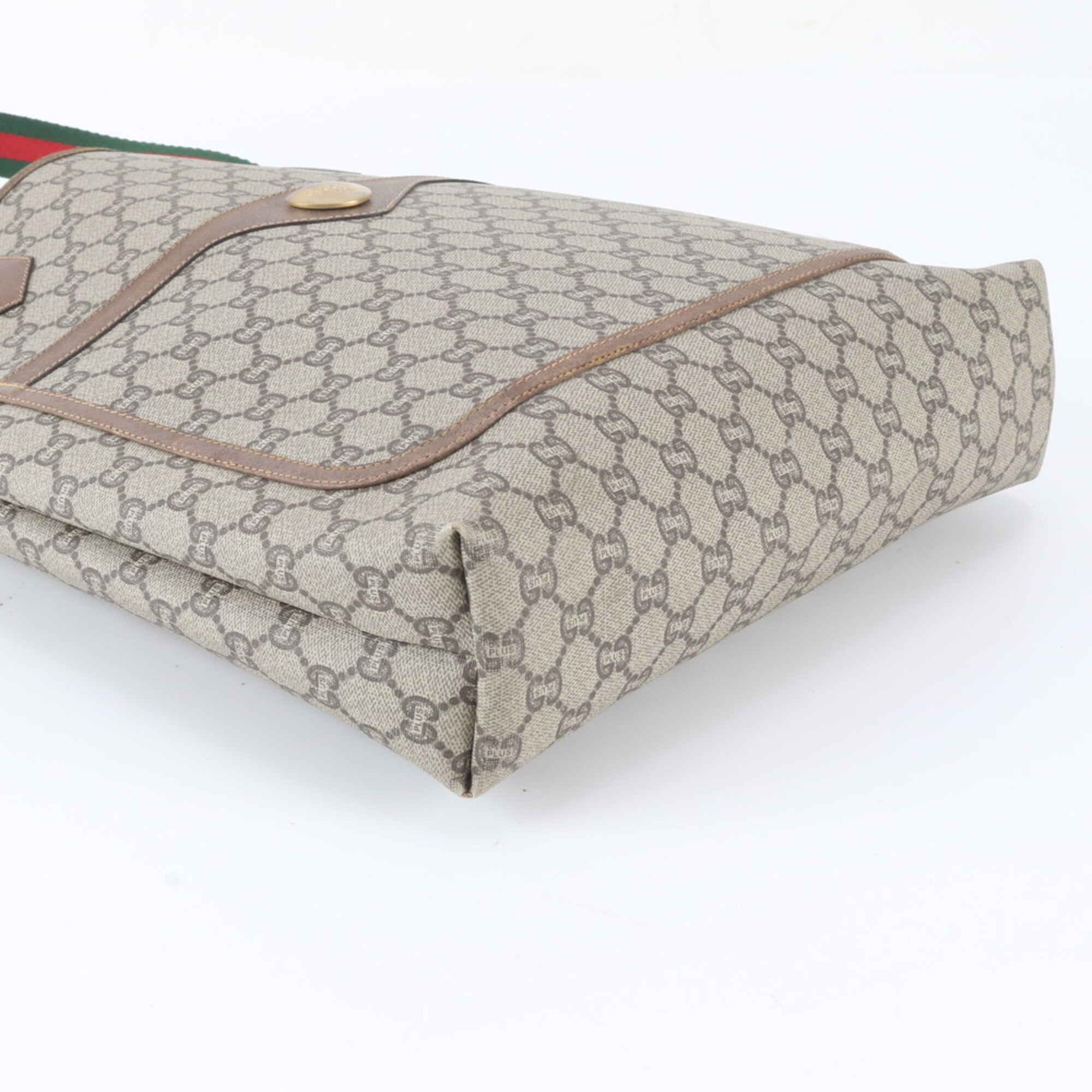 Gucci Sherry Line Brown Gg Plus Shoulder Bag (Pre-Owned)