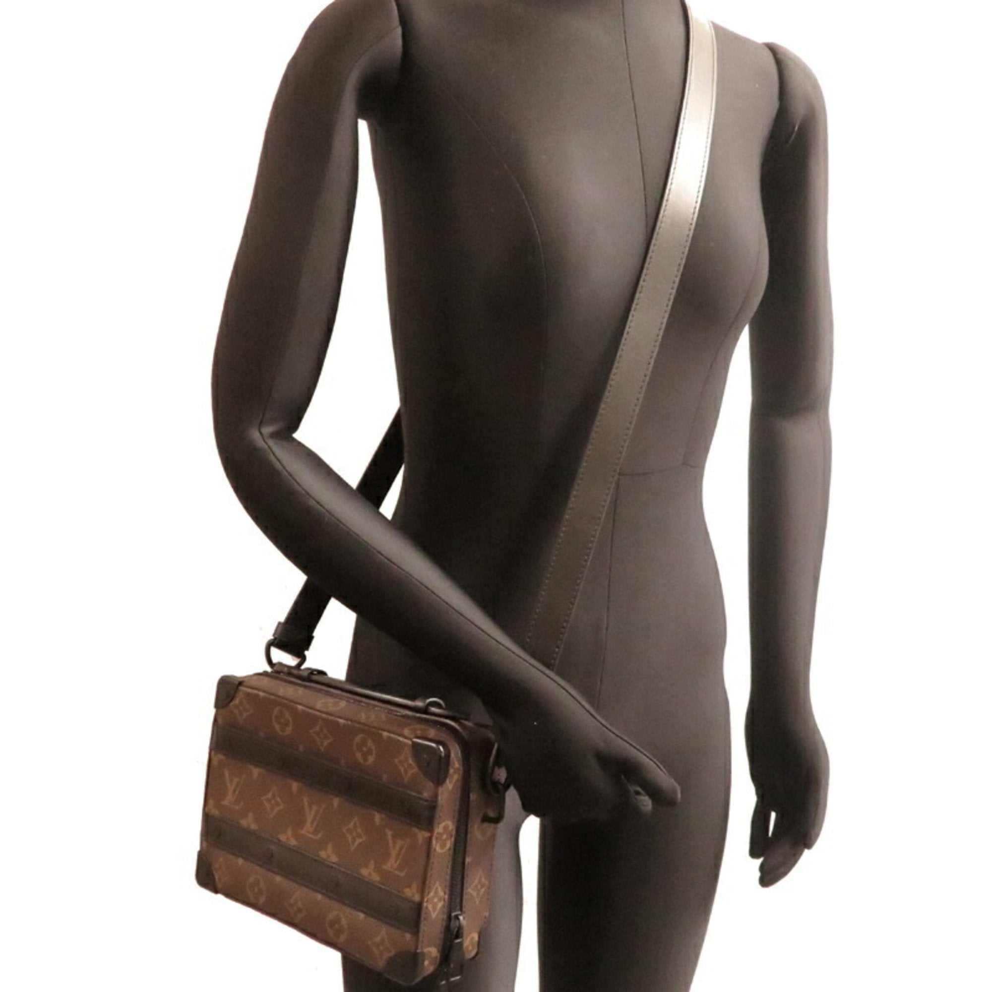 Louis Vuitton Black Brown Monogram Shoulder Bag (Pre-Owned)