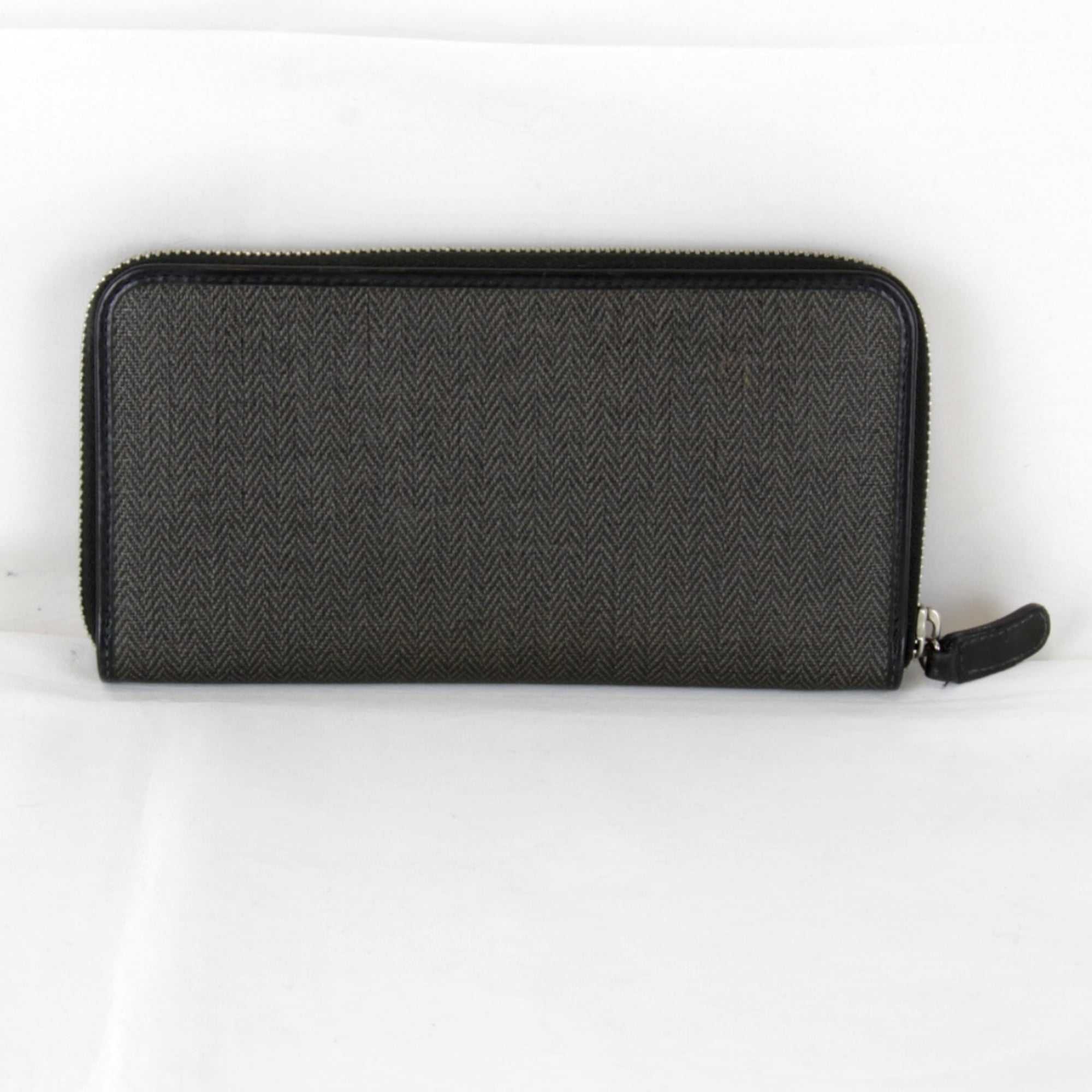 Bvlgari Black Leather Long Wallet (Bi-Fold) (Pre-Owned)
