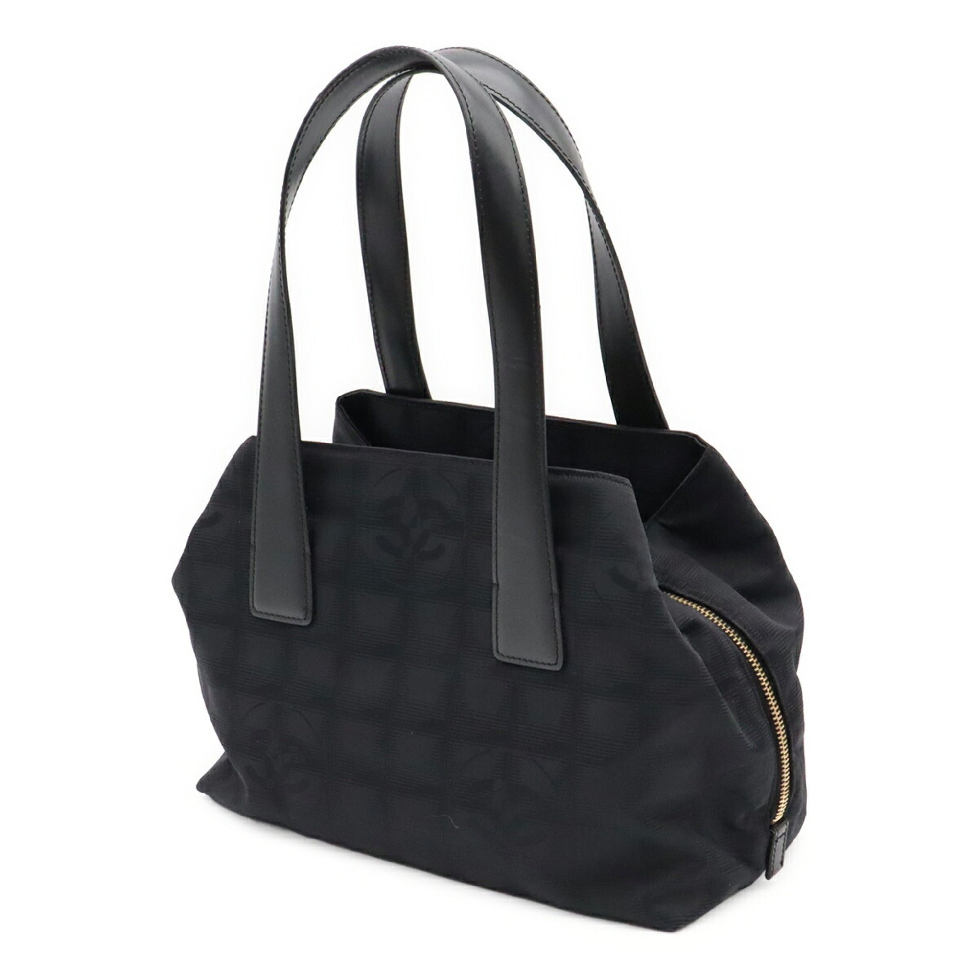 Chanel Black New Travel Line Handbag Tote Bag (Pre-Owned)