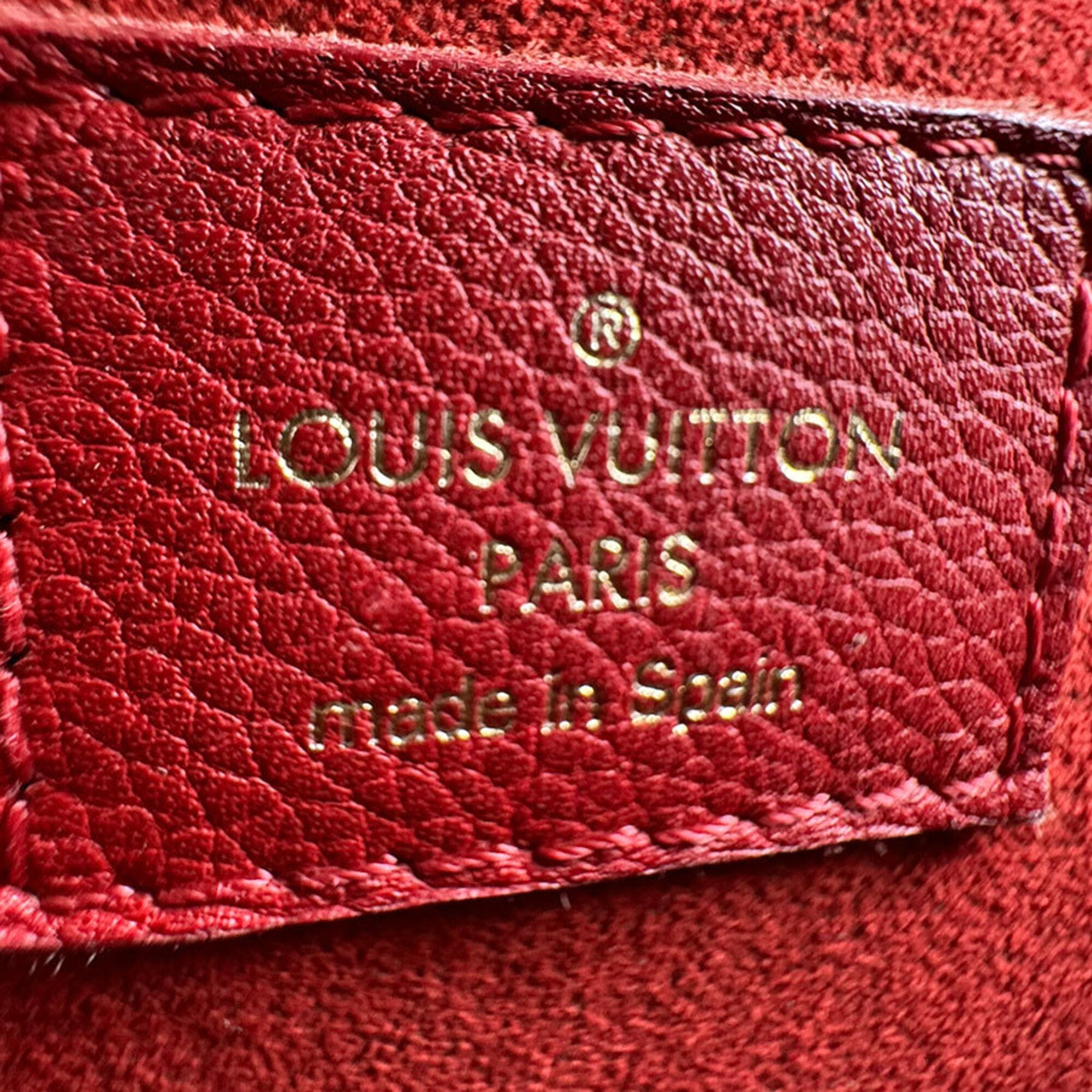 Louis Vuitton Brown Monogram Red Color Monogram Shoulder Bag (Pre-Owned)
