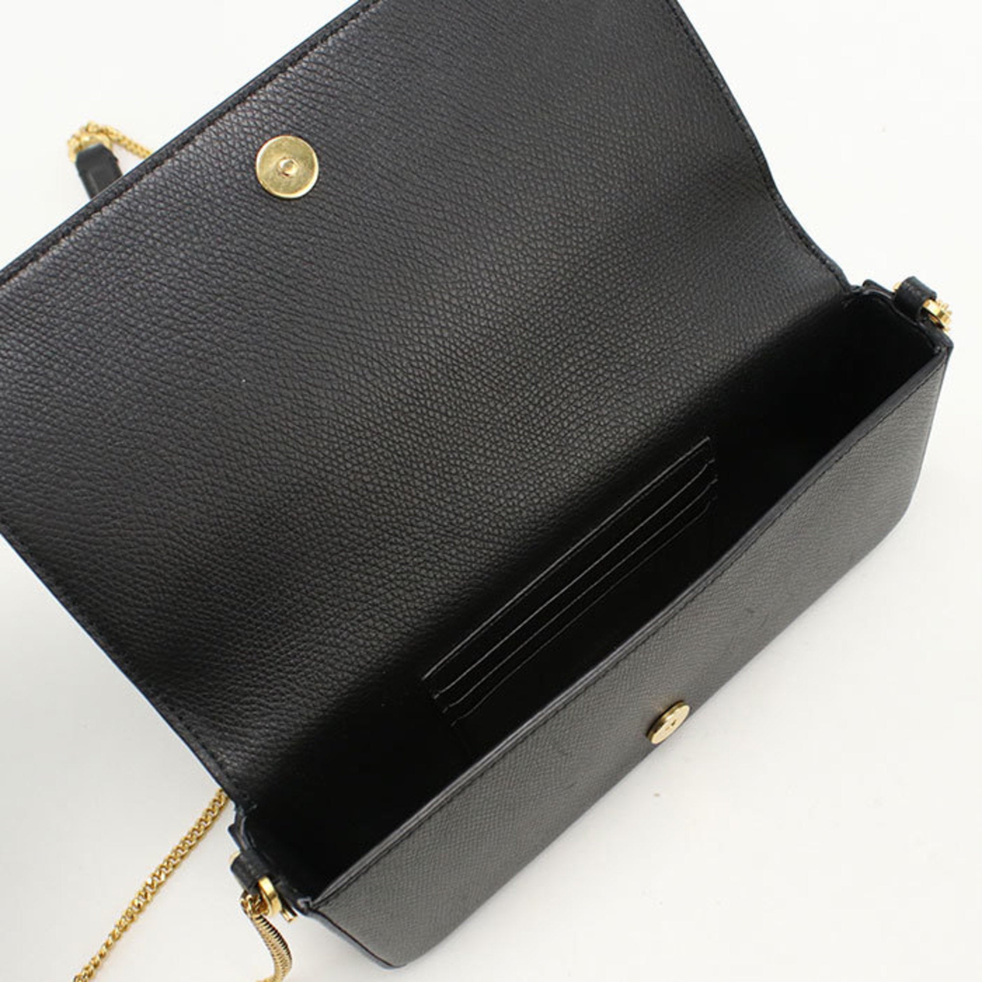 Valentino Garavani Black Leather Shoulder Bag (Pre-Owned)