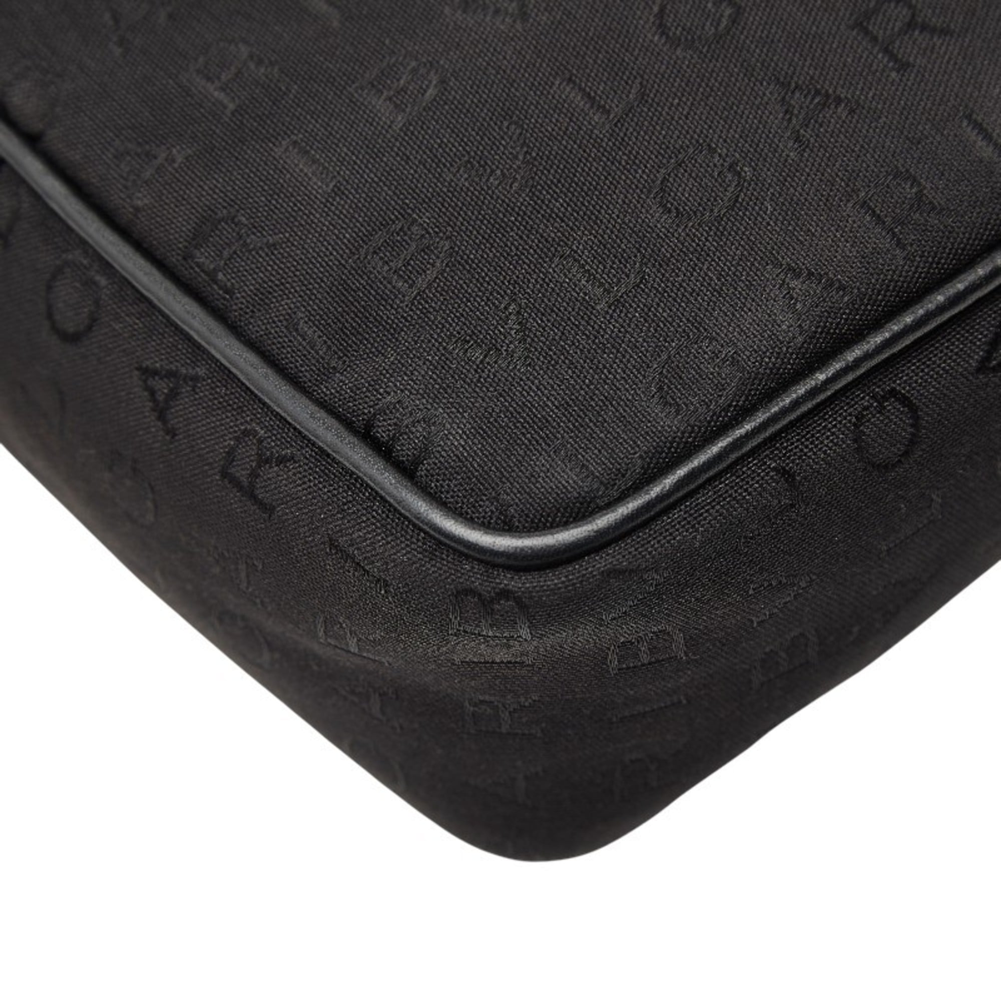 Bvlgari Black Canvas Leather Shoulder Bag (Pre-Owned)