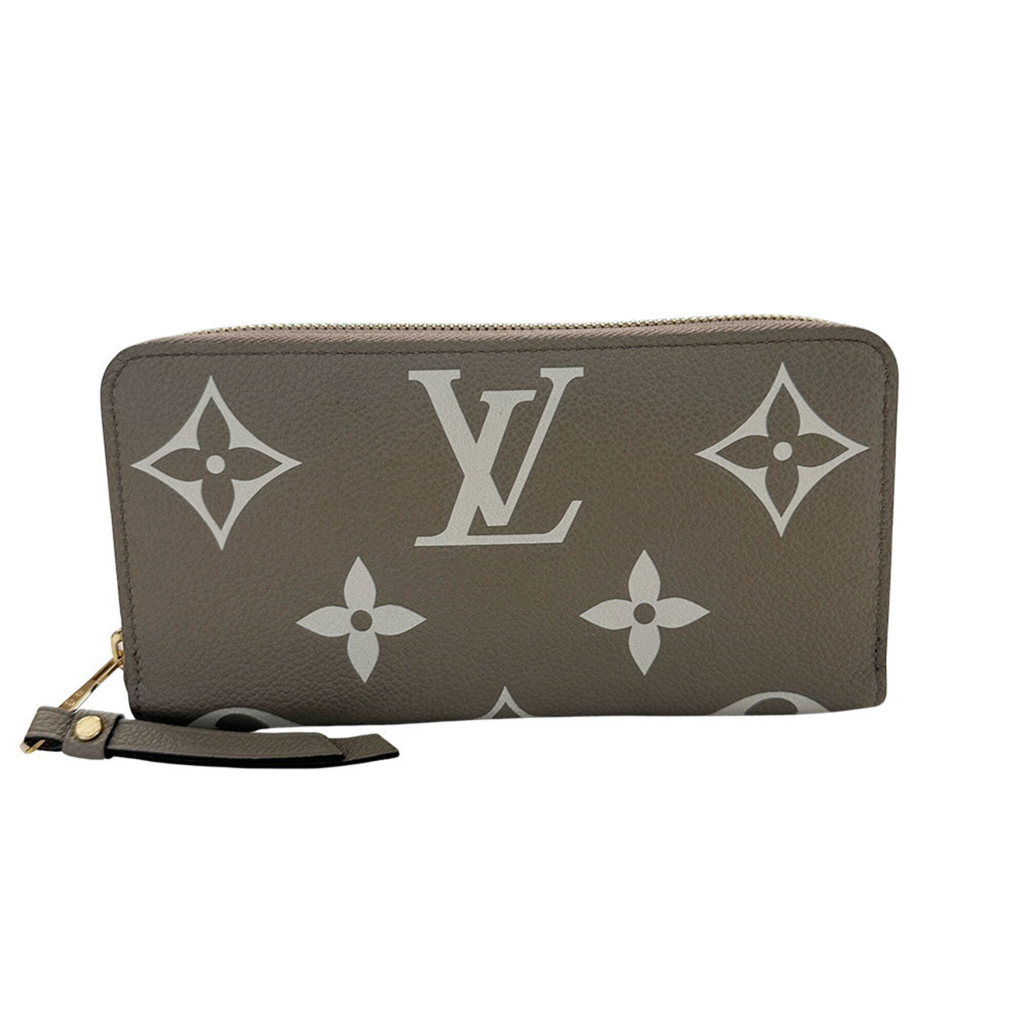 Louis Vuitton Cream Tourterelle Monogram Empreinte Long Wallet (Bi-Fold) (Pre-Owned)