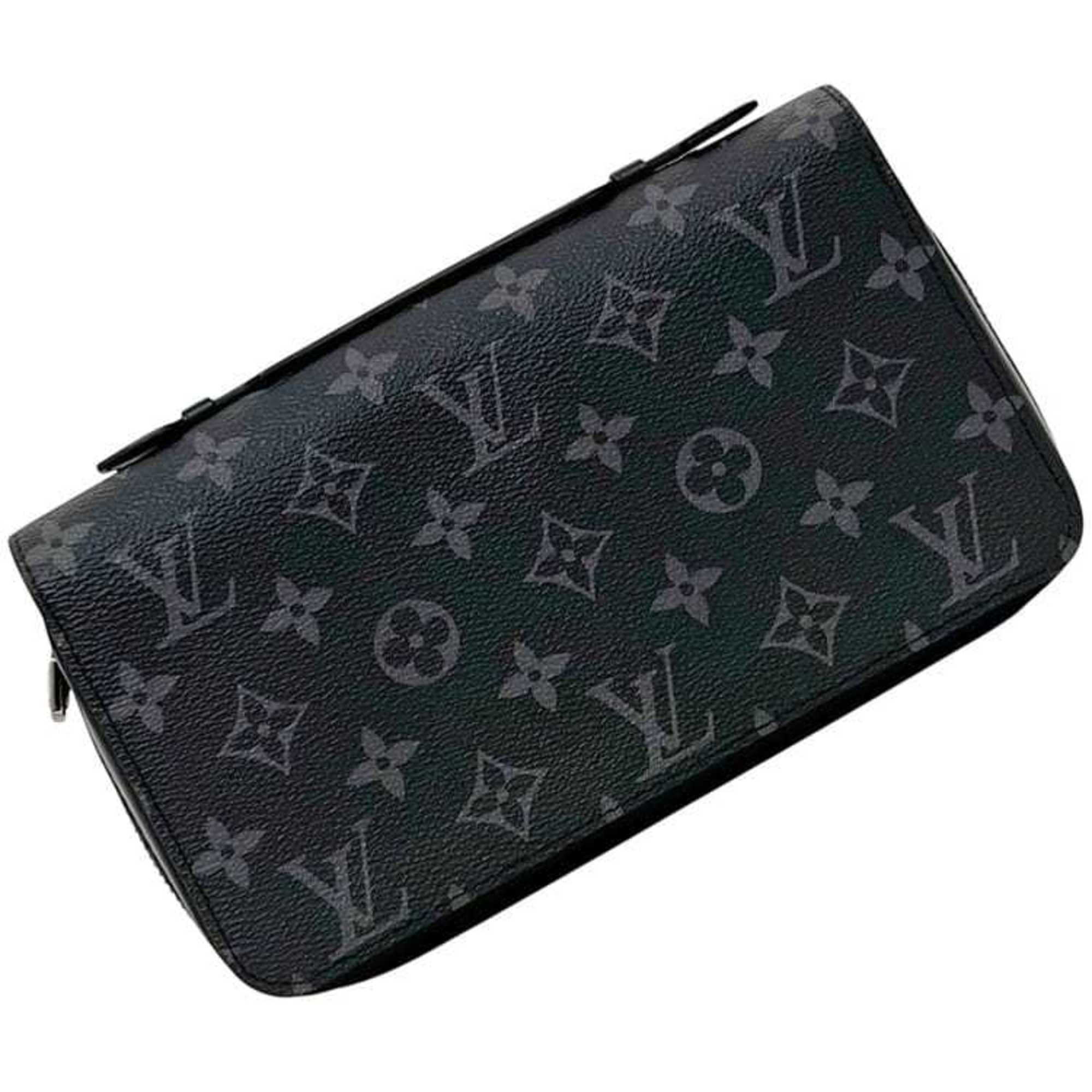 Louis Vuitton Black Monogram Eclipse Monogram Eclipse Long Wallet (Bi-Fold) (Pre-Owned)