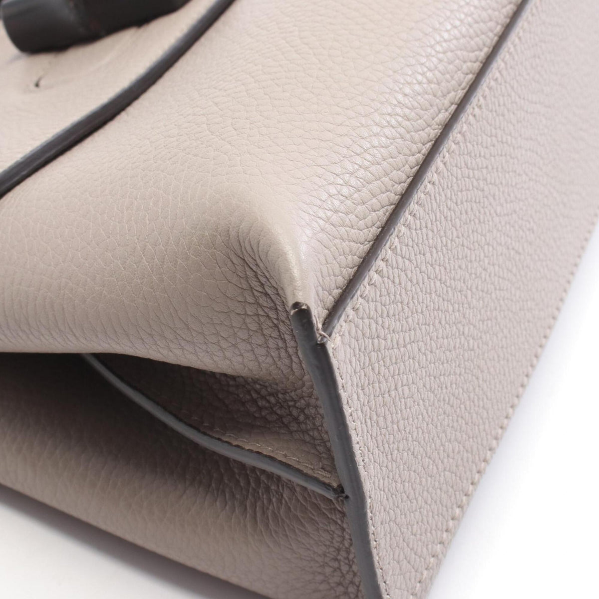 Gucci Gray Leather Handbag (Pre-Owned)