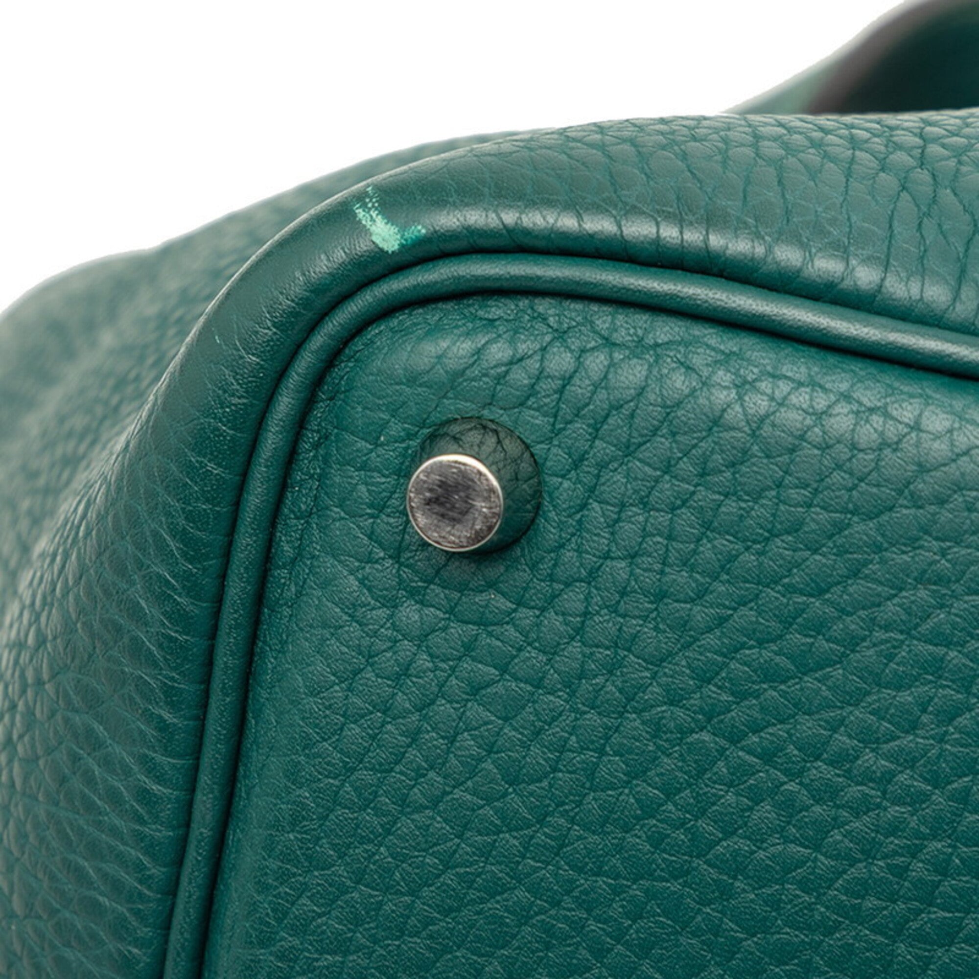 Hermes Picotin Green Togo Leather Handbag (Pre-Owned)