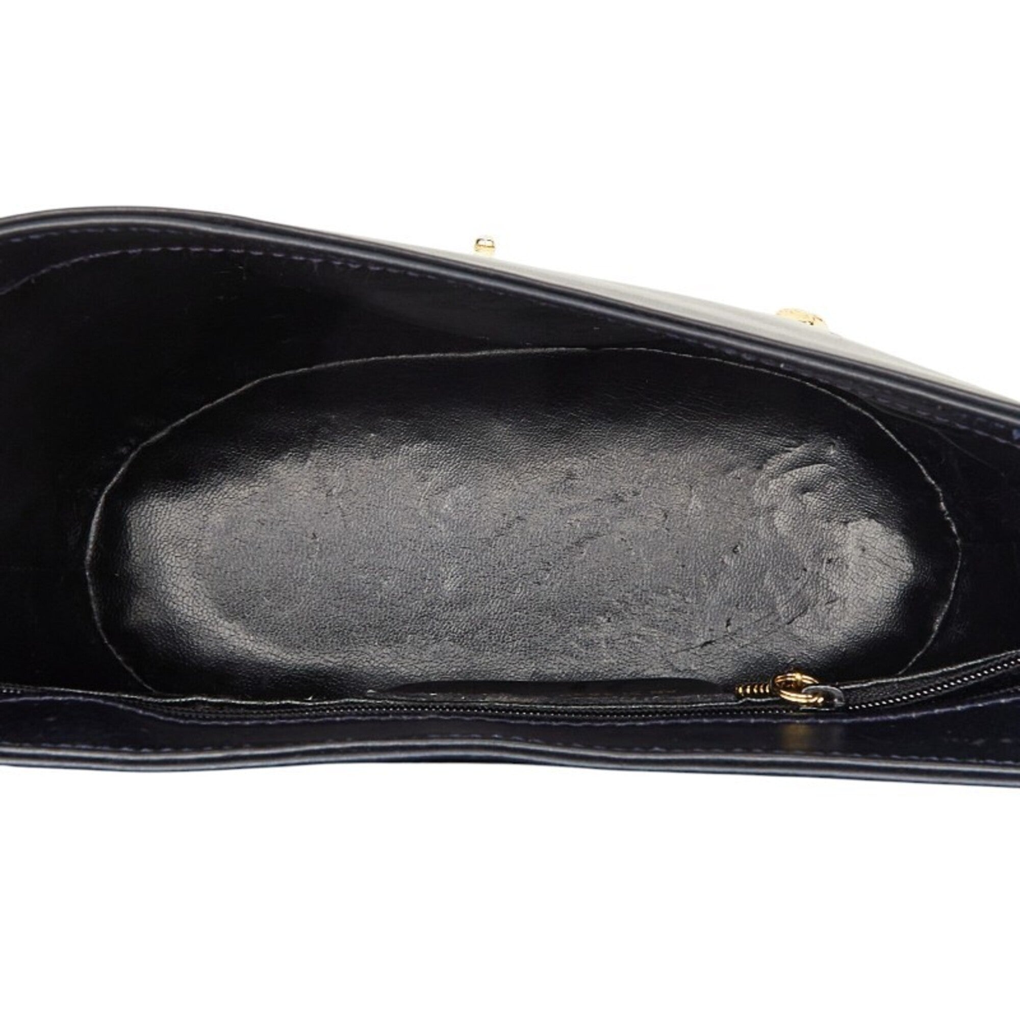 Salvatore Ferragamo Black Leather Shoulder Bag (Pre-Owned)