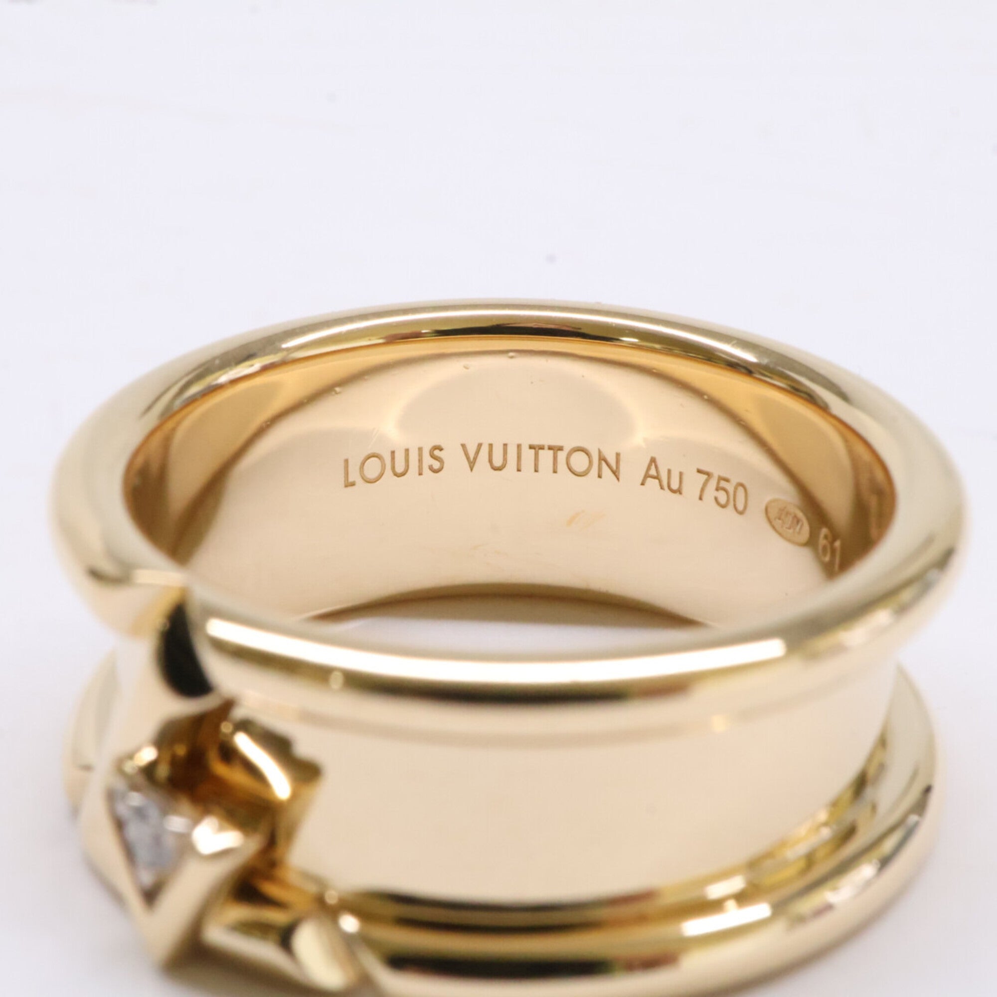 Louis Vuitton Yellow Gold Yellow Gold (18K) Band Ring (Pre-Owned)