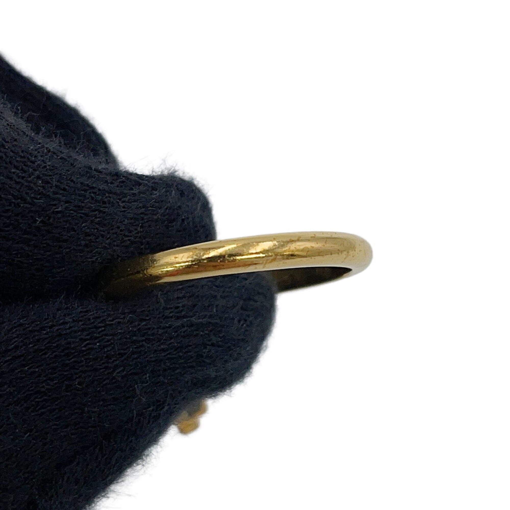 Louis Vuitton Gold Gold Plating Band Ring (Pre-Owned)