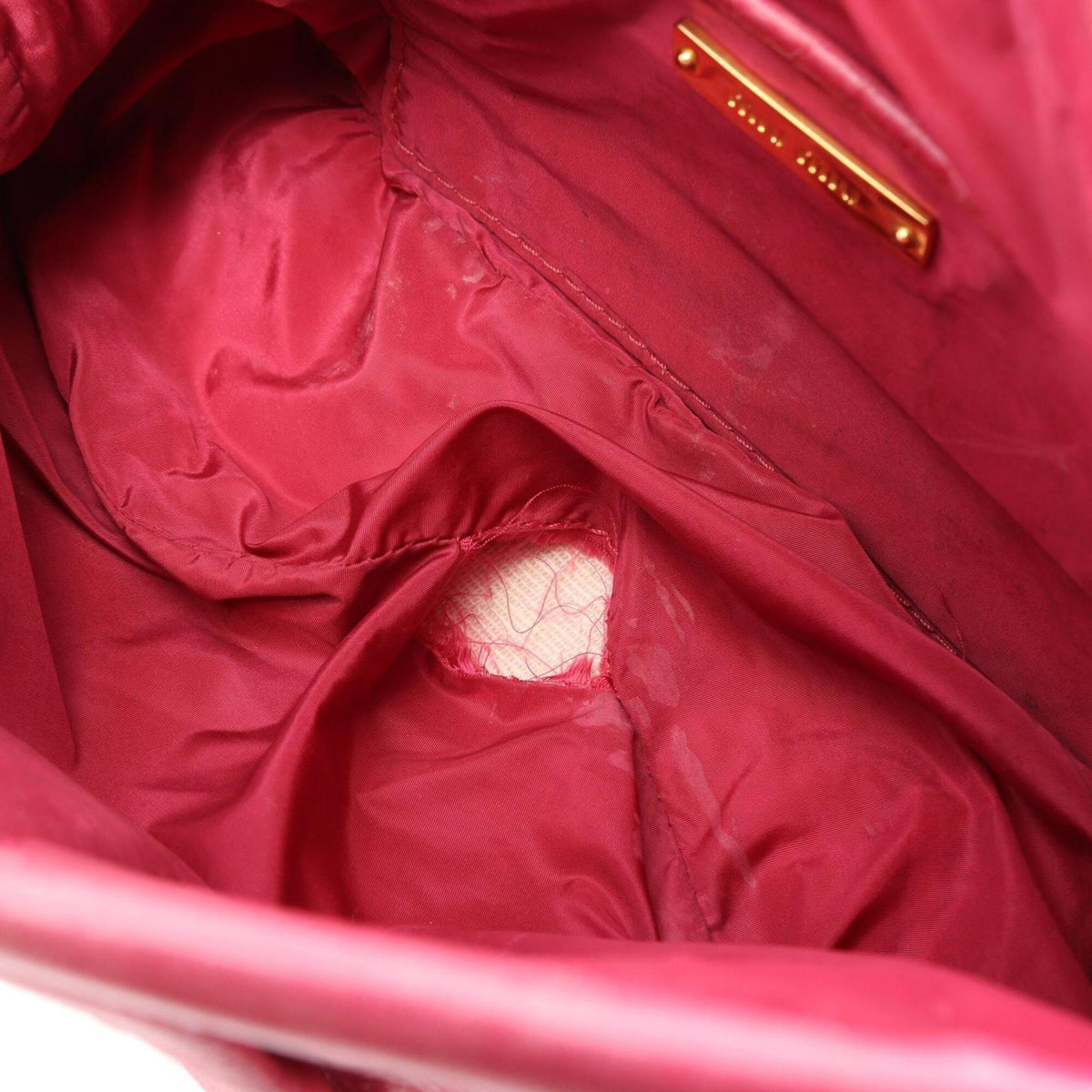 Miu Miu Pink Leather Clutch Bag Handbag (Pre-Owned)