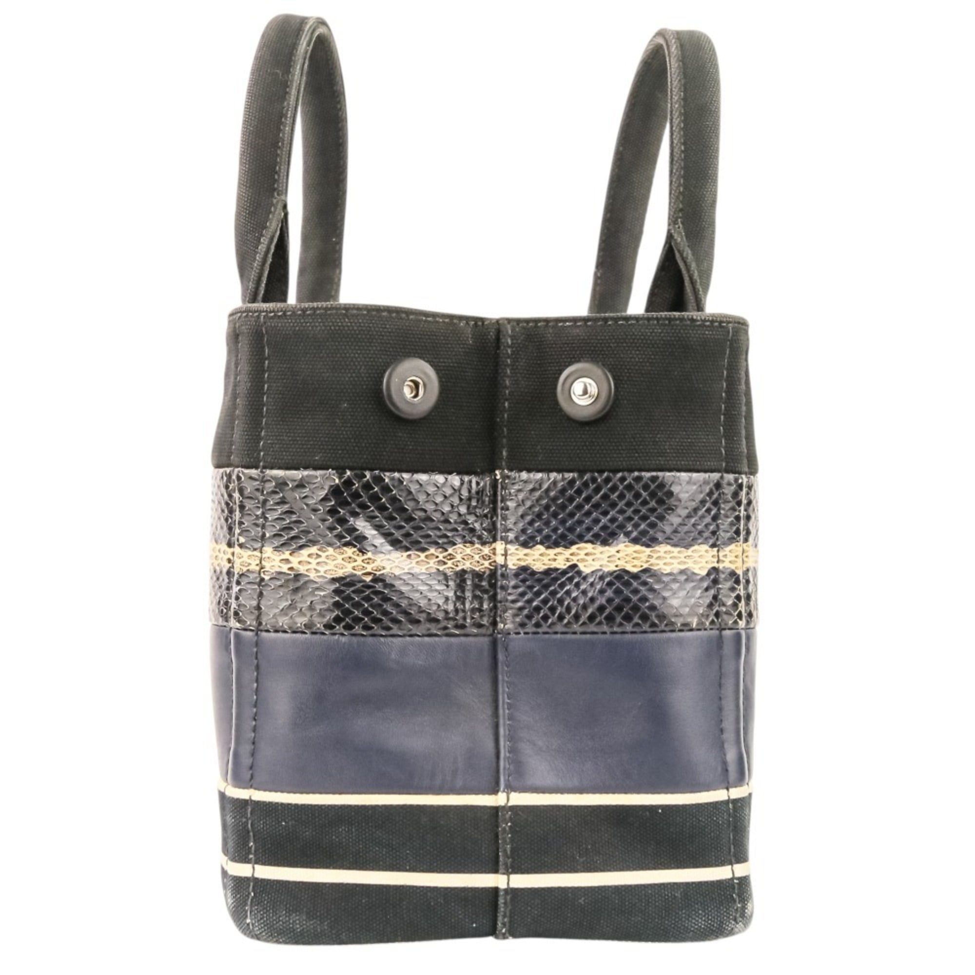 Prada Black Navy Handbag Shoulder Bag (Pre-Owned)
