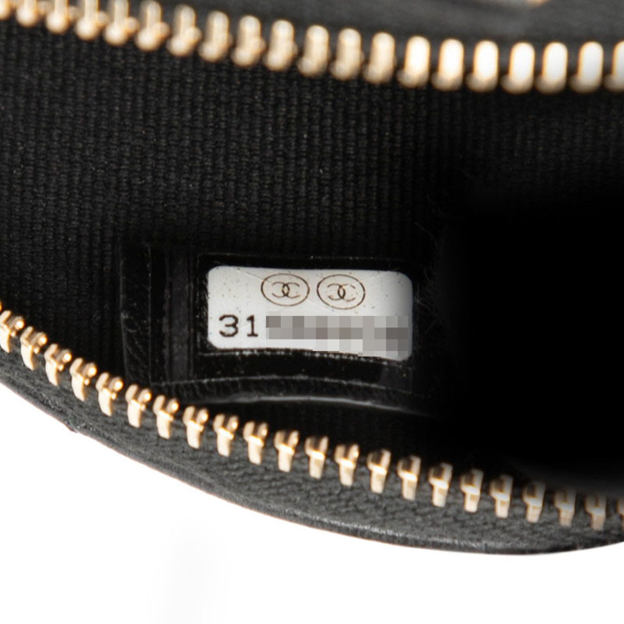 Chanel Black Leather Coin Purse/Coin Case (Pre-Owned)