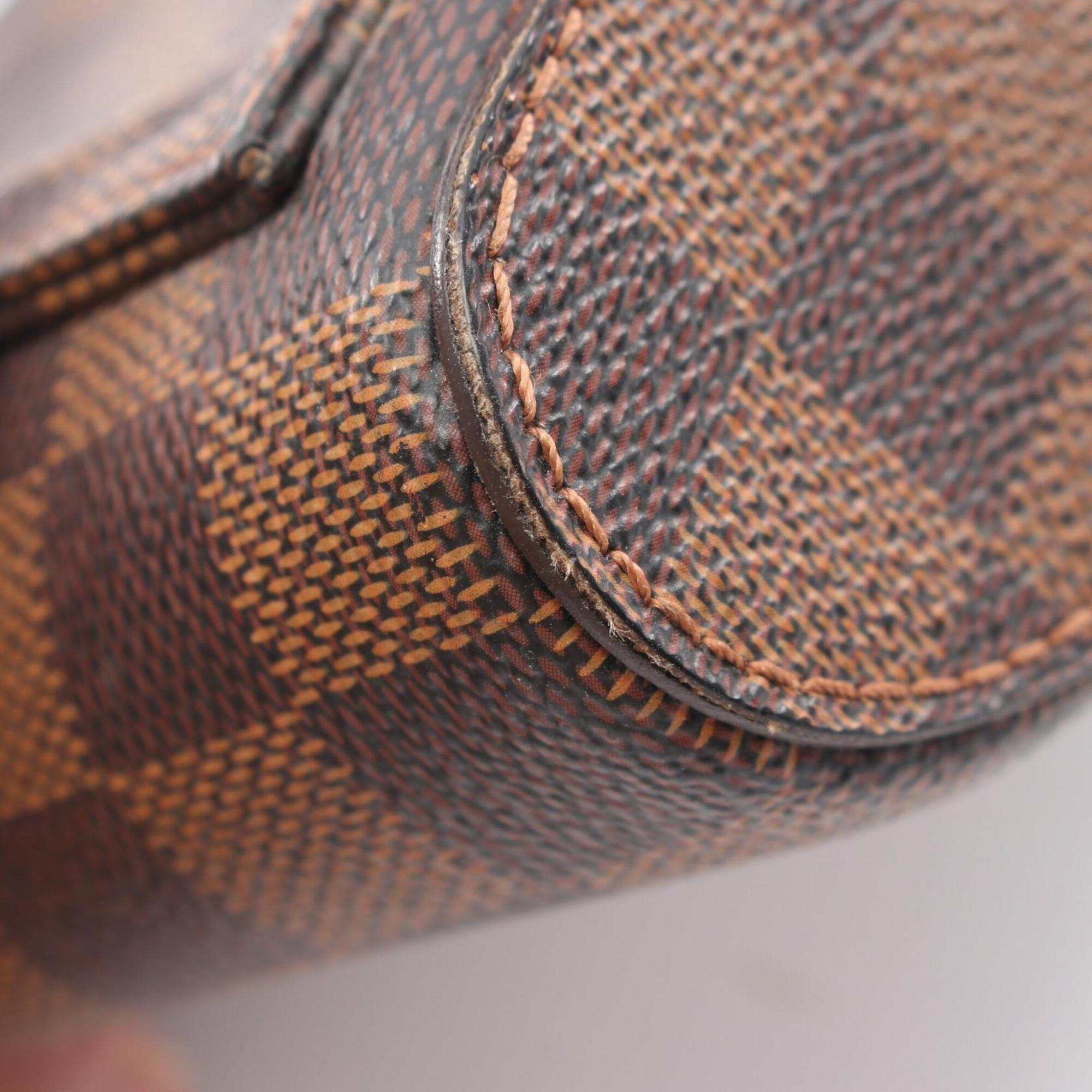 Louis Vuitton Brown Coated Canvas Pvc Damier Canvas Leather Fanny Pack Handbag (Pre-Owned)