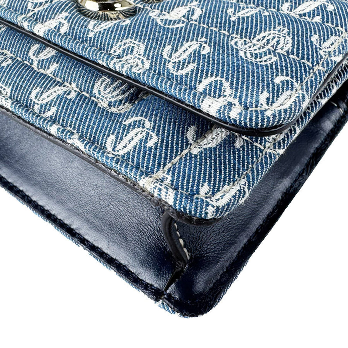 Jimmy Choo Blue Denim Shoulder Bag (Pre-Owned)