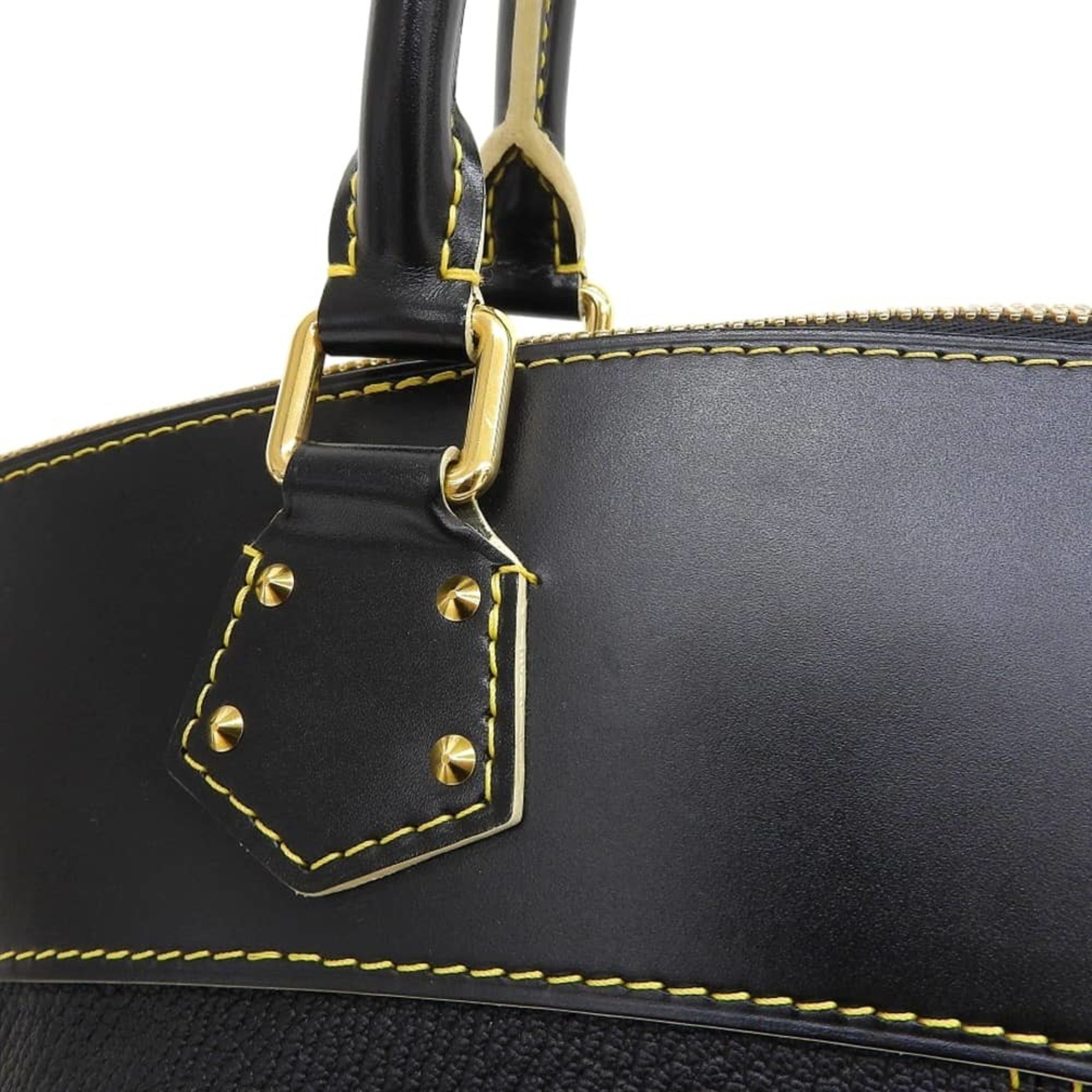 Louis Vuitton Black Noir Leather Handbag (Pre-Owned)