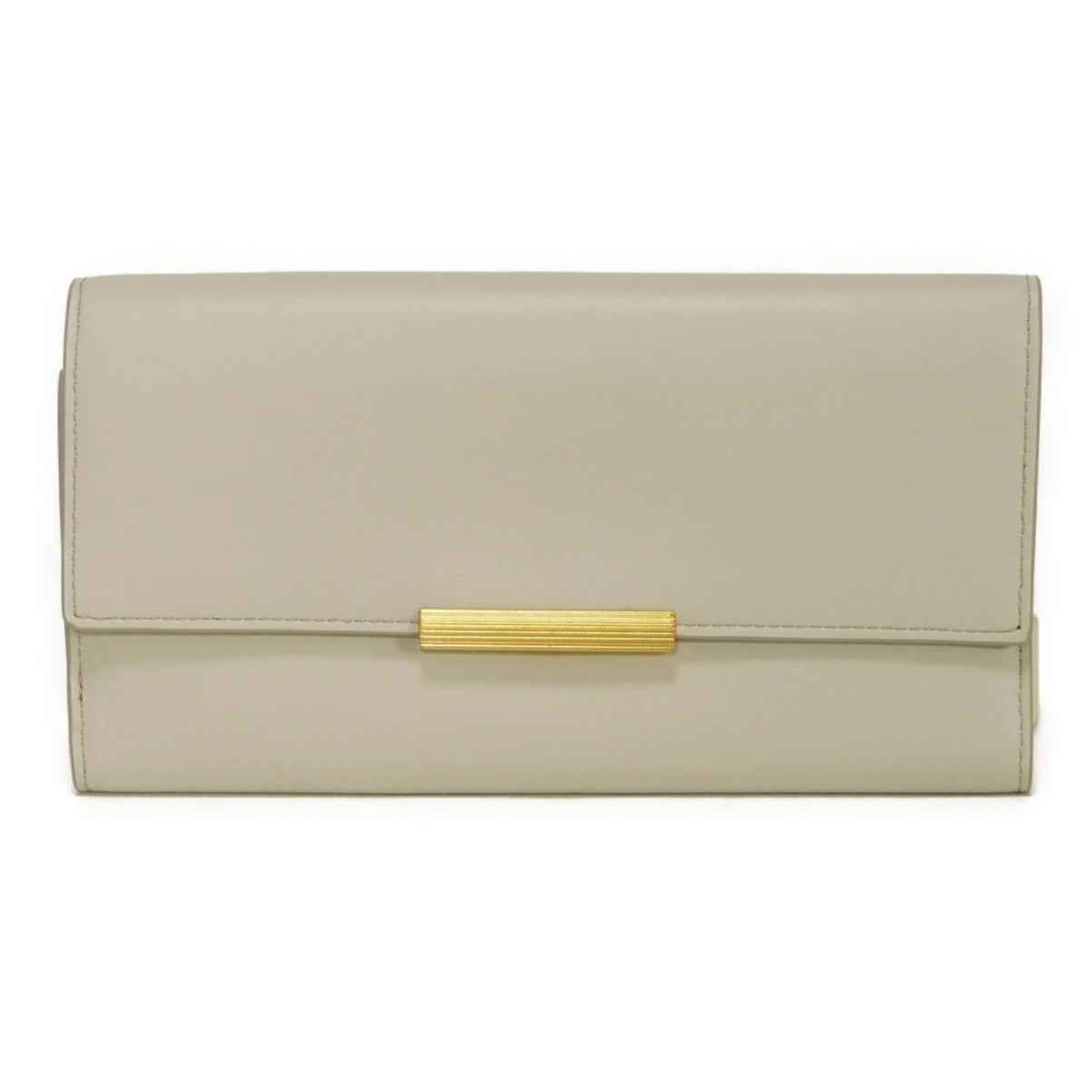 Bottega Veneta Ivory White Leather Wallet (Tri-Fold) (Pre-Owned)