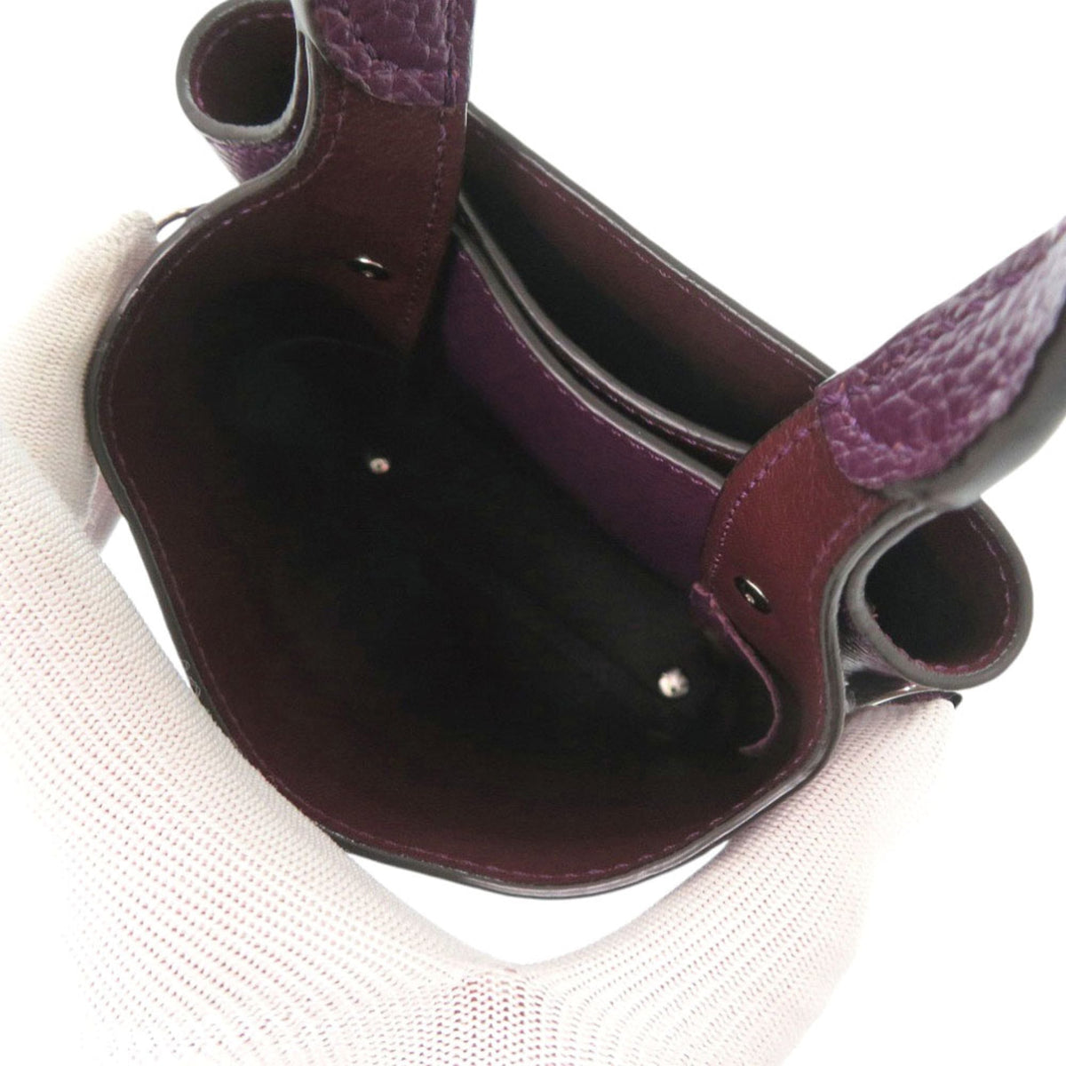 Tod's Purple Leather Handbag Shoulder Bag (Pre-Owned)