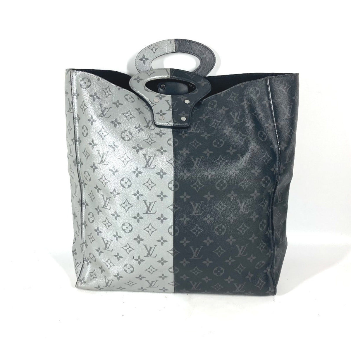 Louis Vuitton Black Silver Monogram Eclipse Handbag Tote Bag (Pre-Owned)